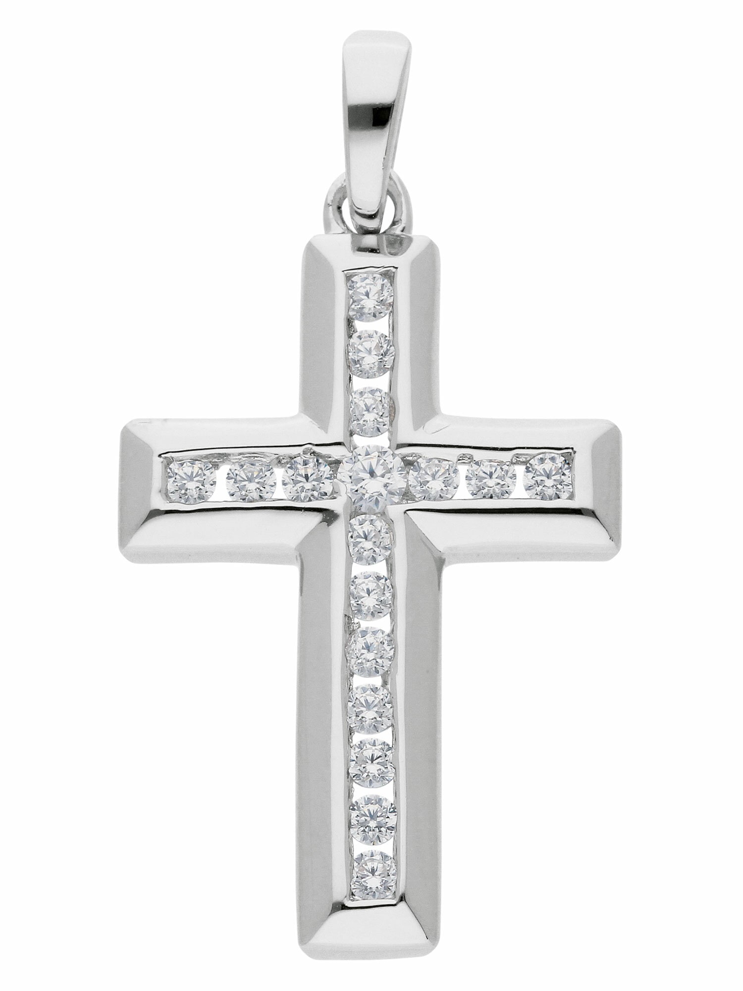 für BAUR Kettenanhänger Zirkonia«, mit | Herren Damen Anhänger »925 & Silber Kreuz mit Adelia´s Silberschmuck kaufen Zirkonia