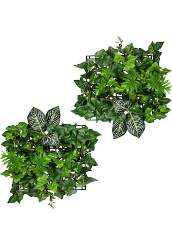 Künstliche Zimmerpflanze »Blättermatte Philo-Efeumix«
