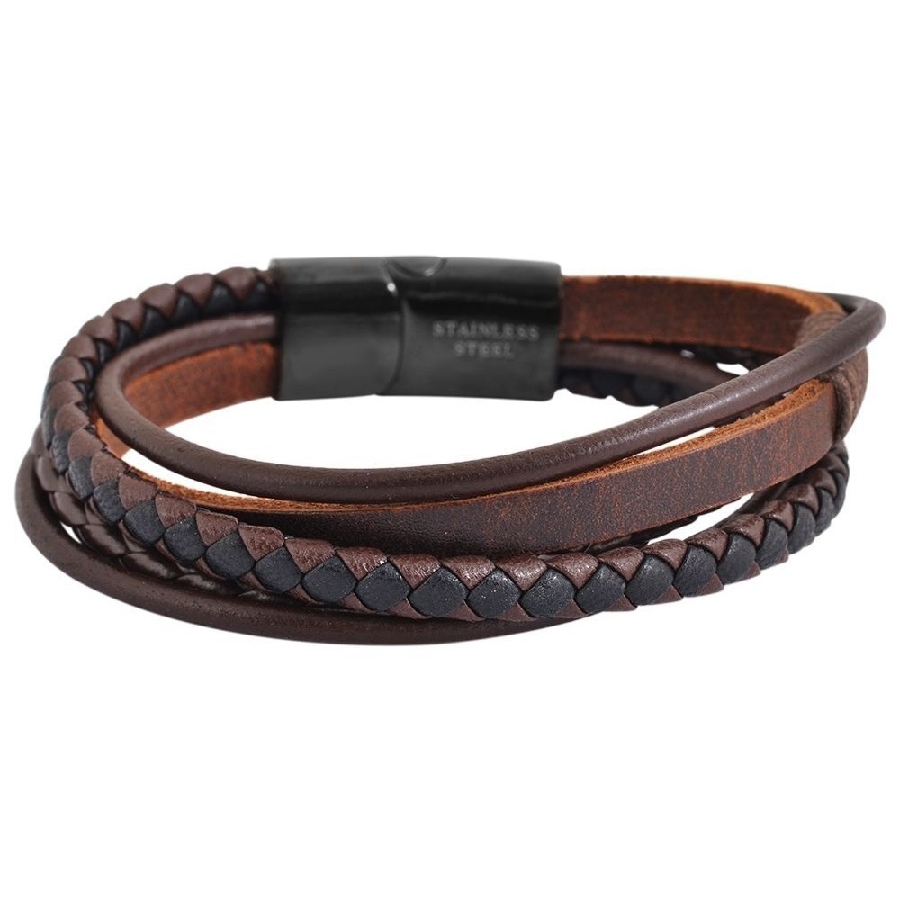 Armband ADELIA´S "Unisex Armband – Lederarmband aus Leder 20 cm", weiß, Armbänder, Damen, 20cm, Leder, Armband, Schöne Geschenkidee zum Geburtstag