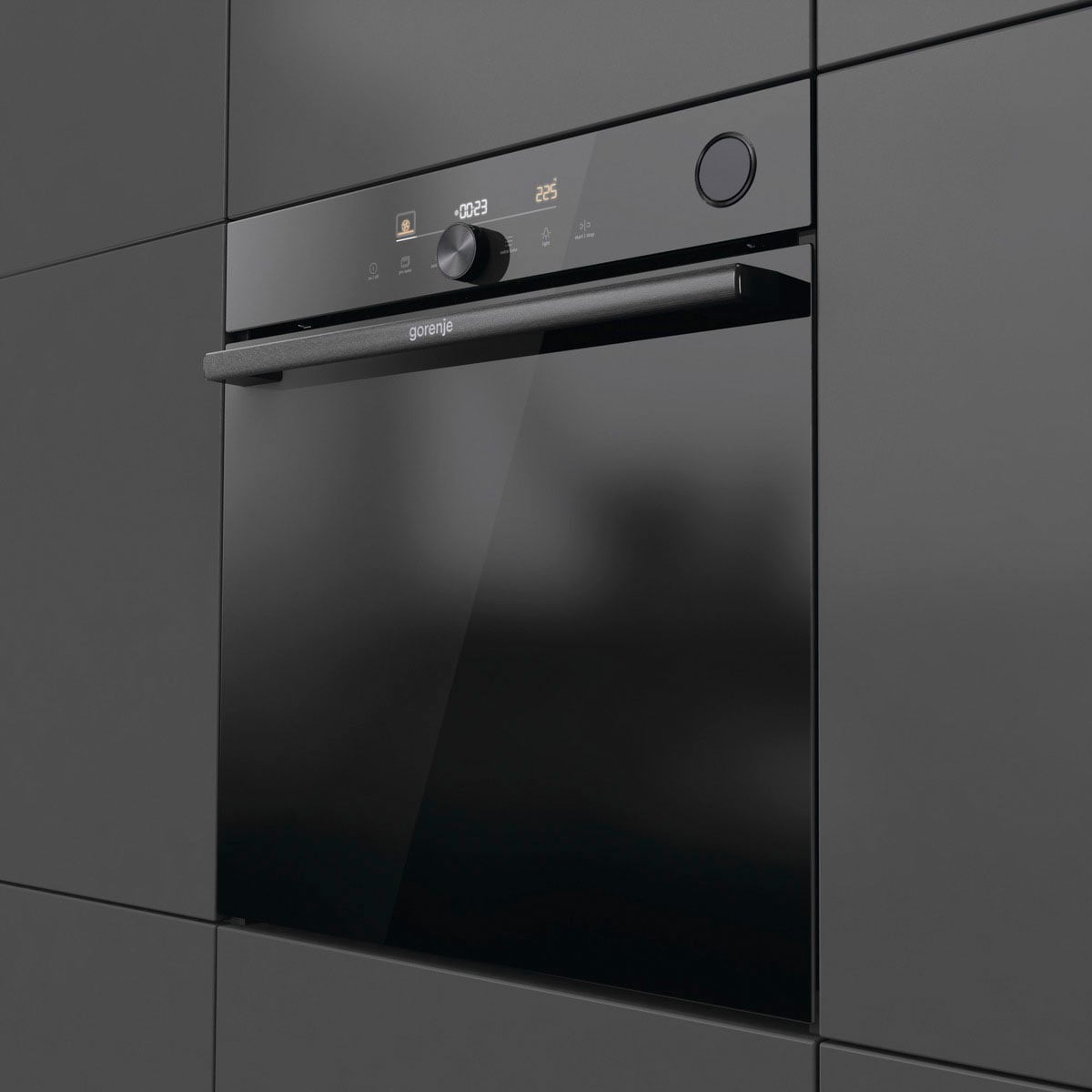 GORENJE Backofen  »BSA6747DGWI«, mit 2-fach-Teleskopauszug, Aqua-Reinigungsfunktion, AirFry-Funktion