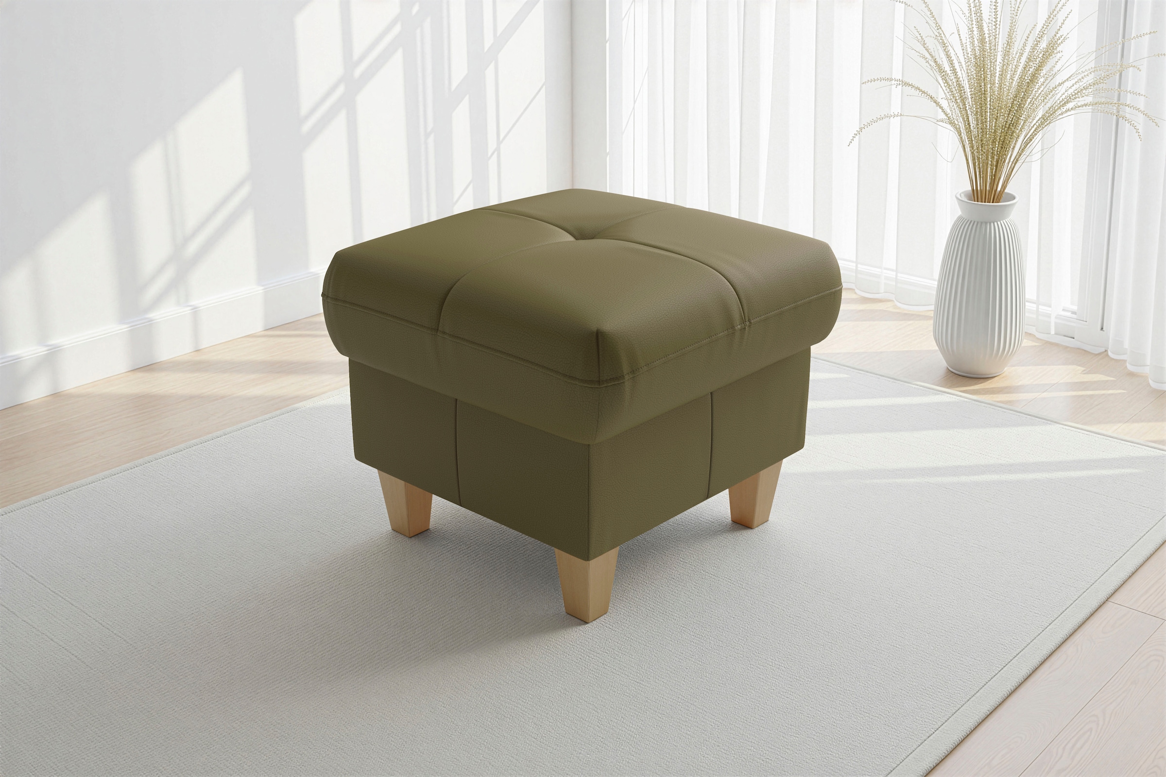 sit&more Polsterhocker "Pamela, Leder, B: 58 cm" 1 Stk. tlg. mit praktischen Stauraum, hochwertige Qualität, verschiedene Farben