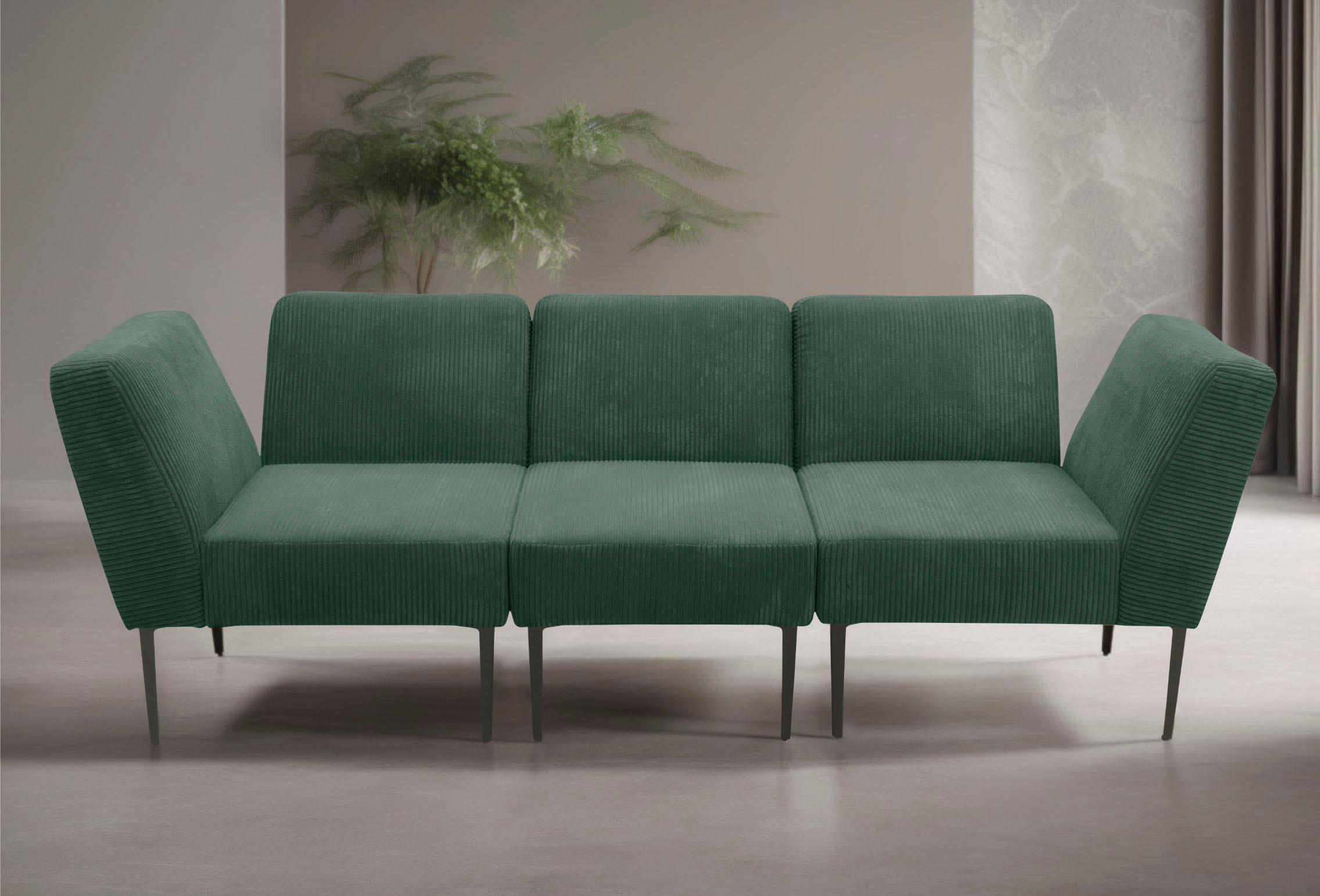 DOMO collection Sessel »700010 Lieferzeit nur 2 Wochen, auch einzeln stellbar«, für individuelle Zusammenstellung eines persönlichen Sofas, Cord-Bezug