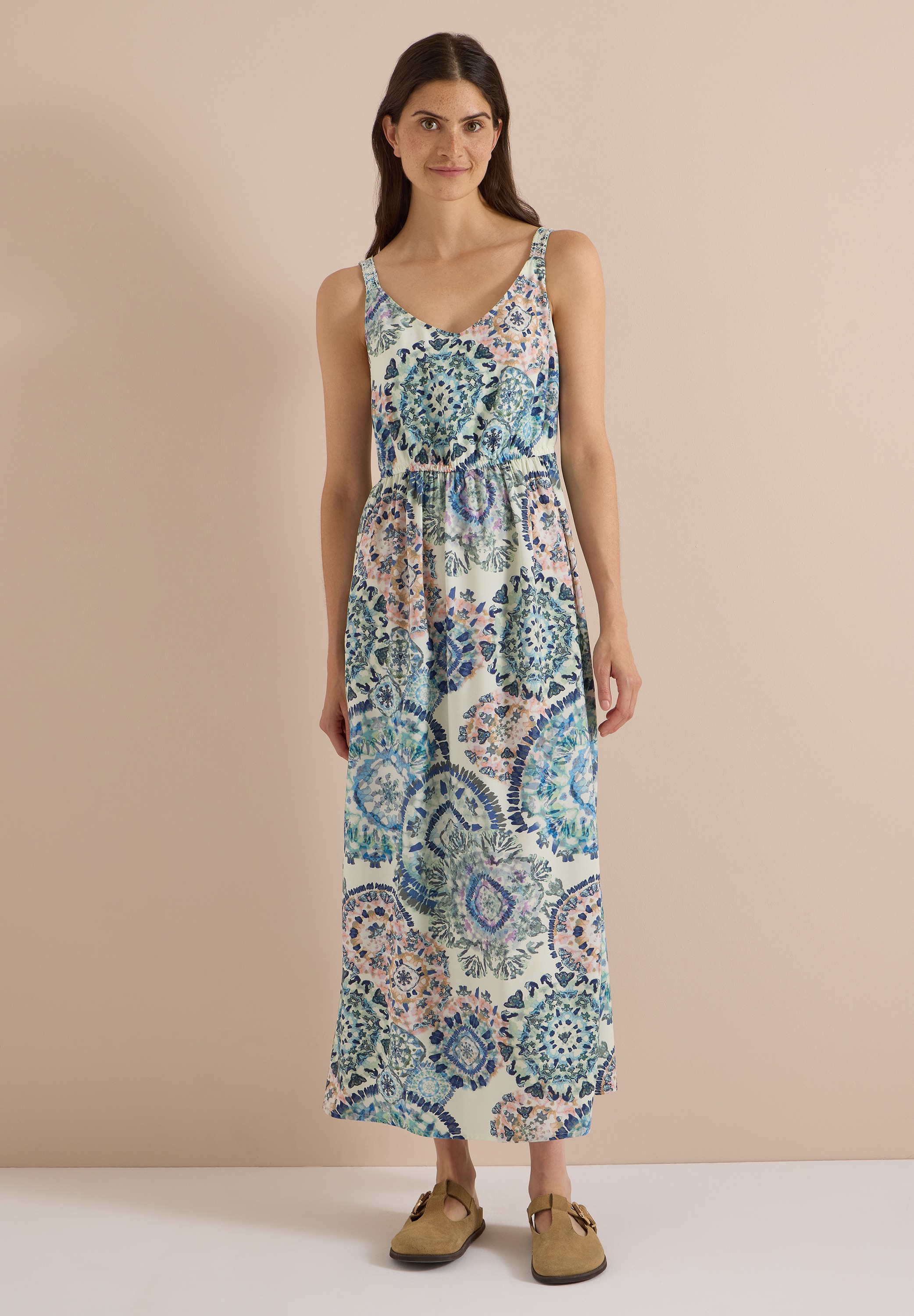 Cecil Maxikleid Ohne Taschen mit allover Print