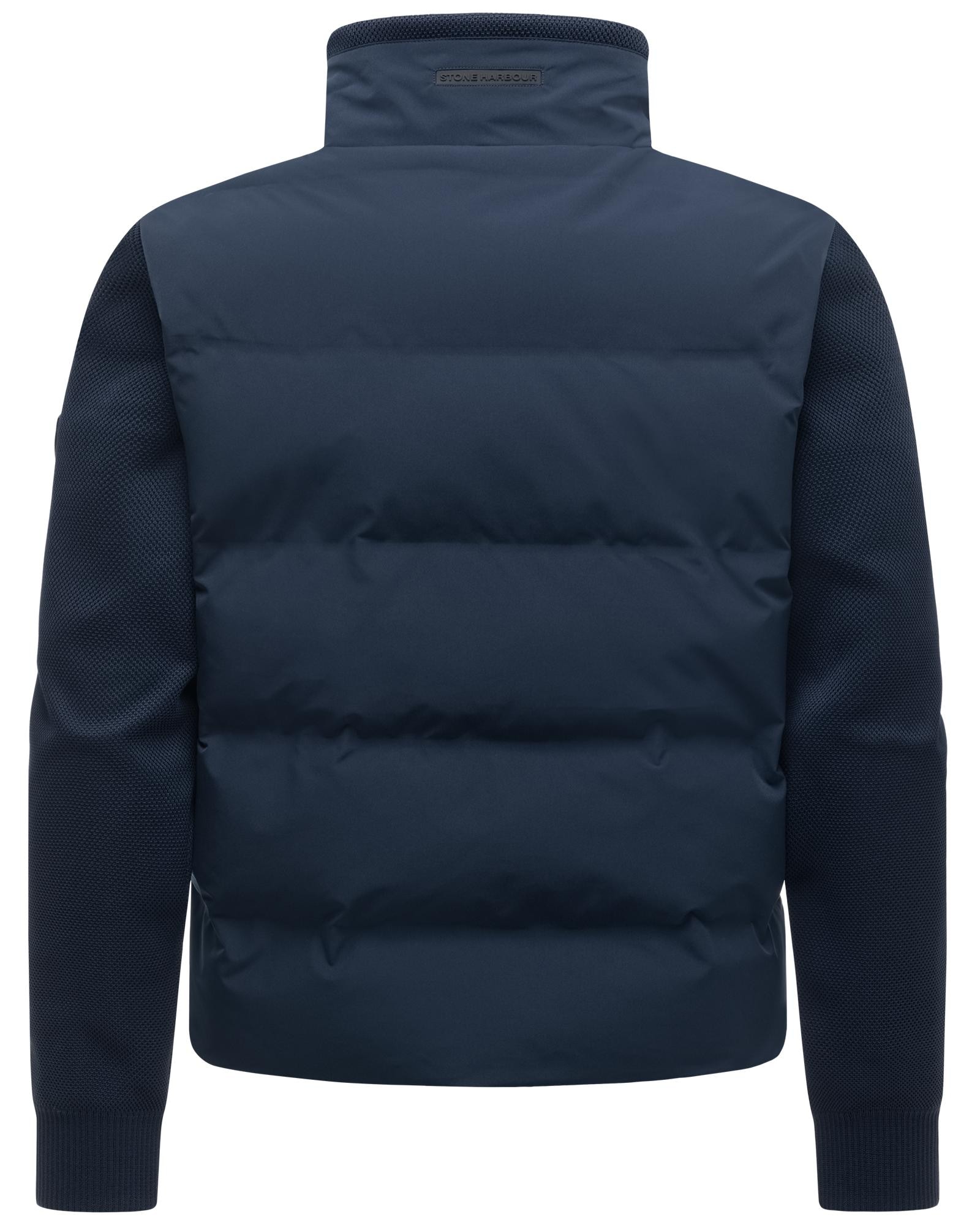 Stone Harbour Outdoorjacke »Eeron XX« ohne Kapuze Warme Jacke mit Strukturstrick in Piqué-Optik