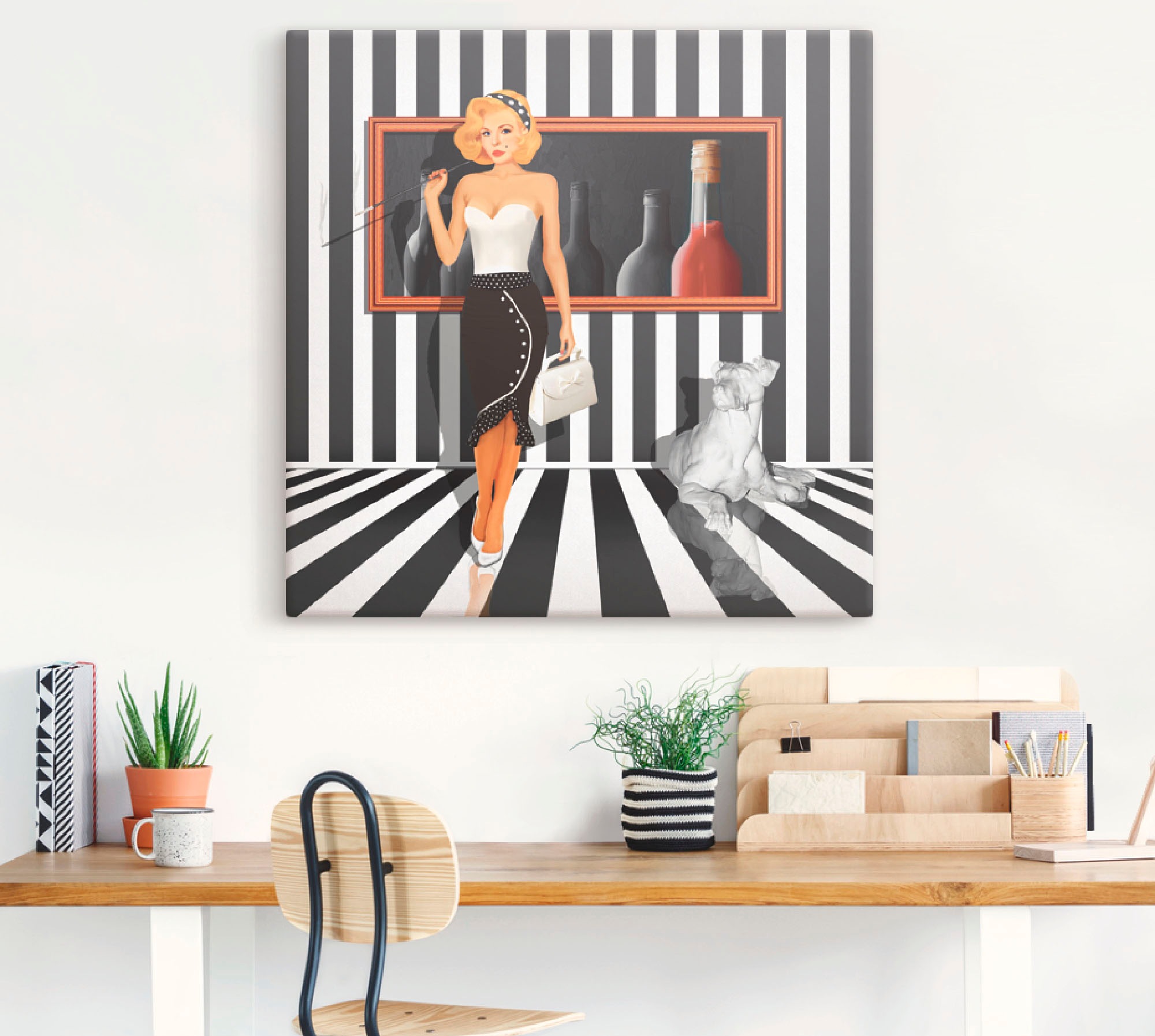 Artland Wandbild »Serie«, Frau, (1 St.), als Leinwandbild, Wandaufkleber in verschied. Größen