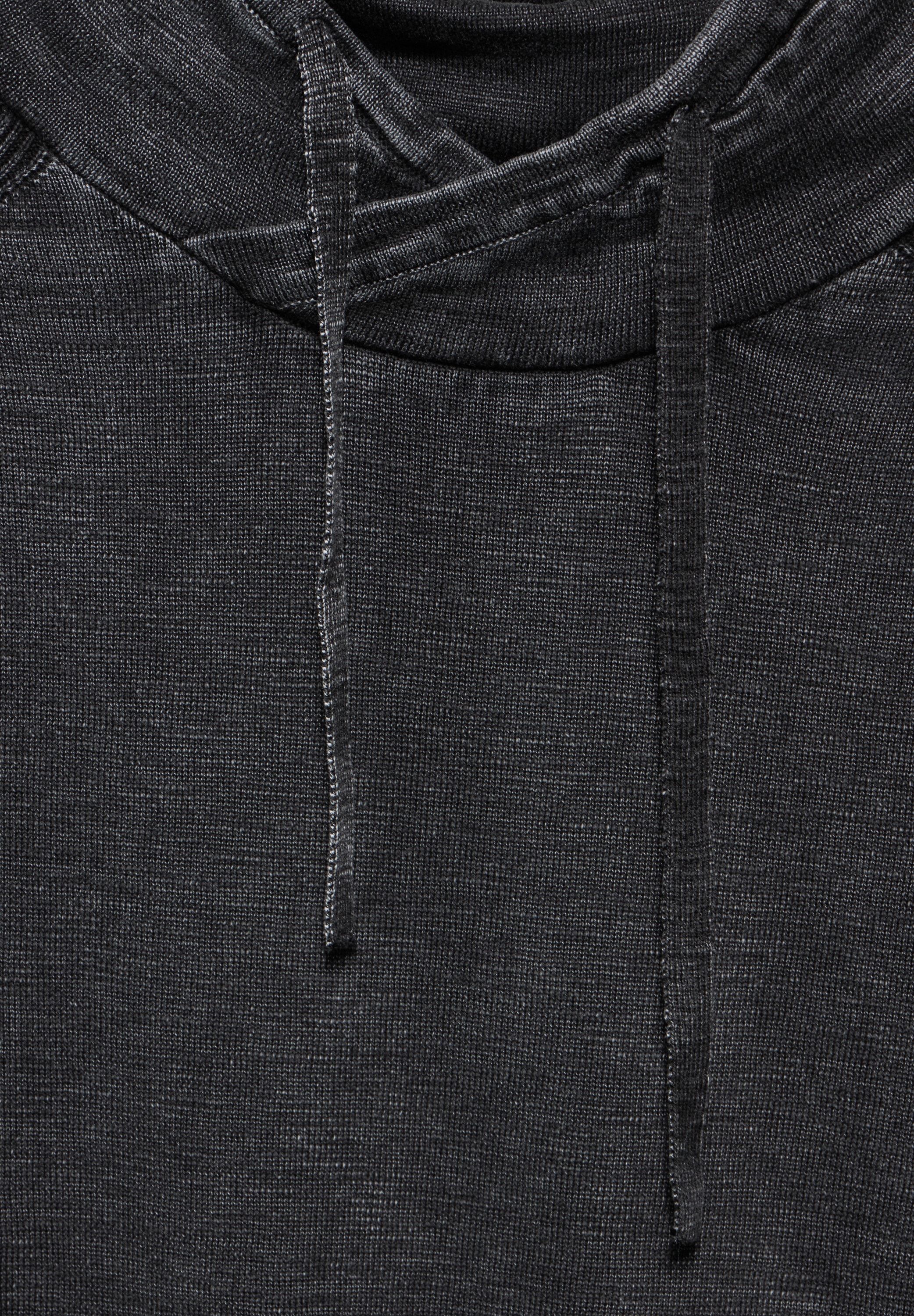STREET ONE MEN Stehkragenpullover, aus reiner Baumwolle