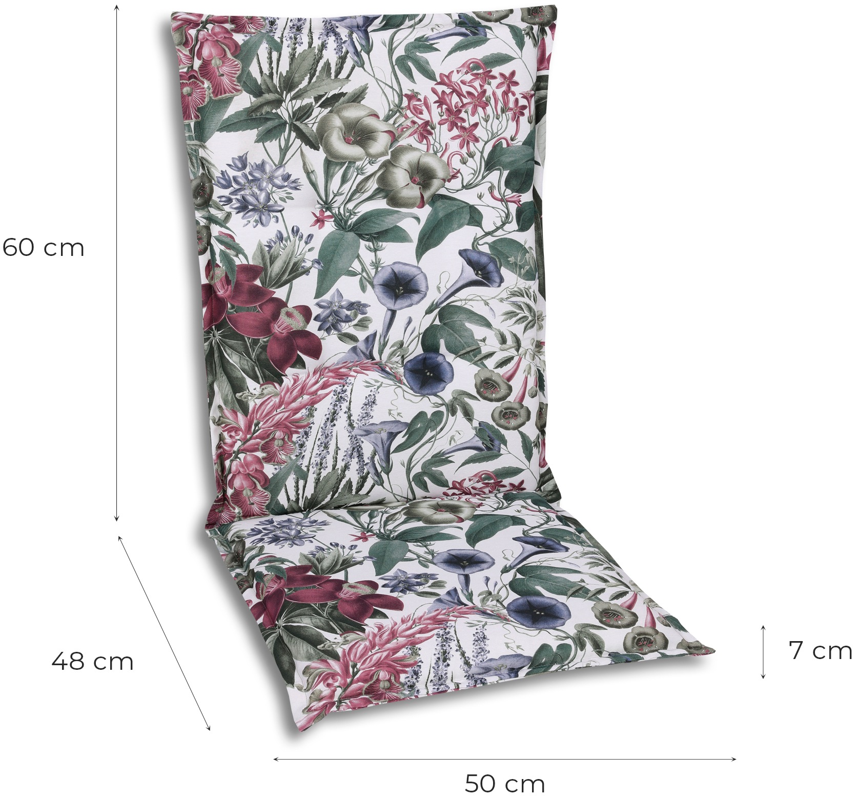 GO-DE Sitzauflage, Maße ca.: 50 cm x 108 cm x 7 cm