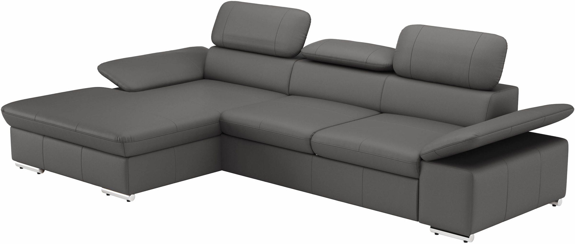 sit&more Ecksofa »Valantine L-Form«, inkl. Kopf- und Armteilverstellung, wahlweise mit Bettfunktion