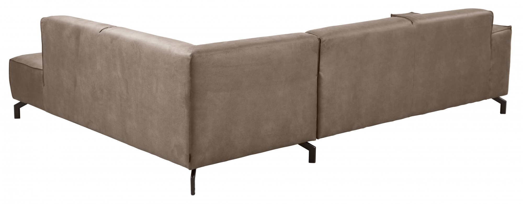 Places of Style Ecksofa Lorcan, in Lederoptik oder Strukturstoff lieferbar