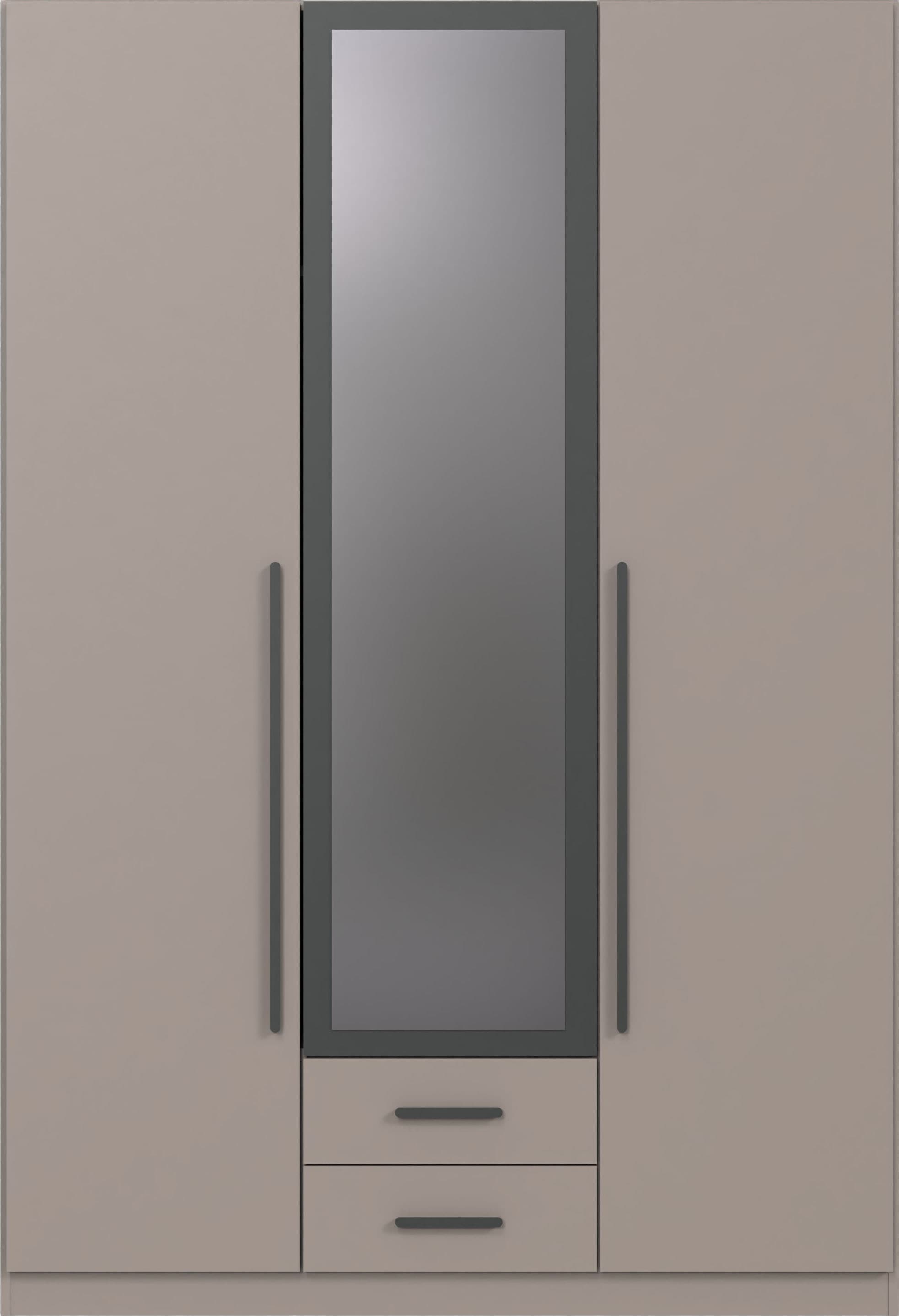 Wimex Kleiderschrank "Marburg erhältlich in den Breiten 135cm & 180cm" inkl. Spiegel und zwei Schubladen