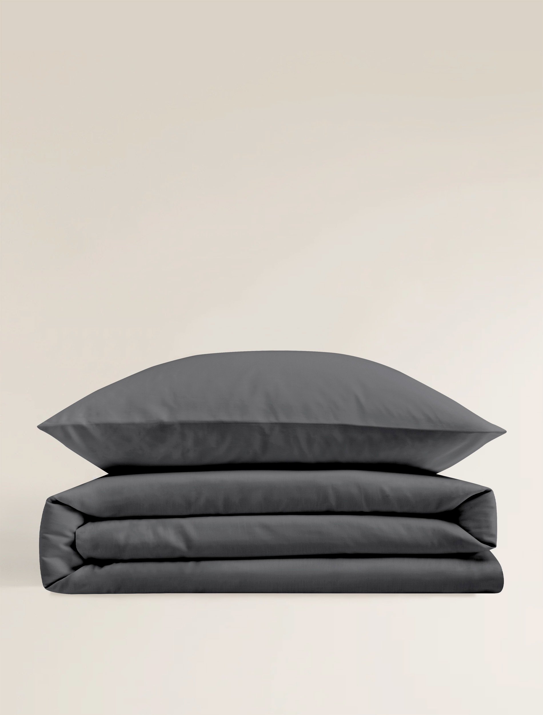 Thumbnail - BIERBAUM Bettwäsche "Elegant uni" 2 Stk. tlg. Mako-Satin, 100 % Baumwolle, Uni, pflegeleicht