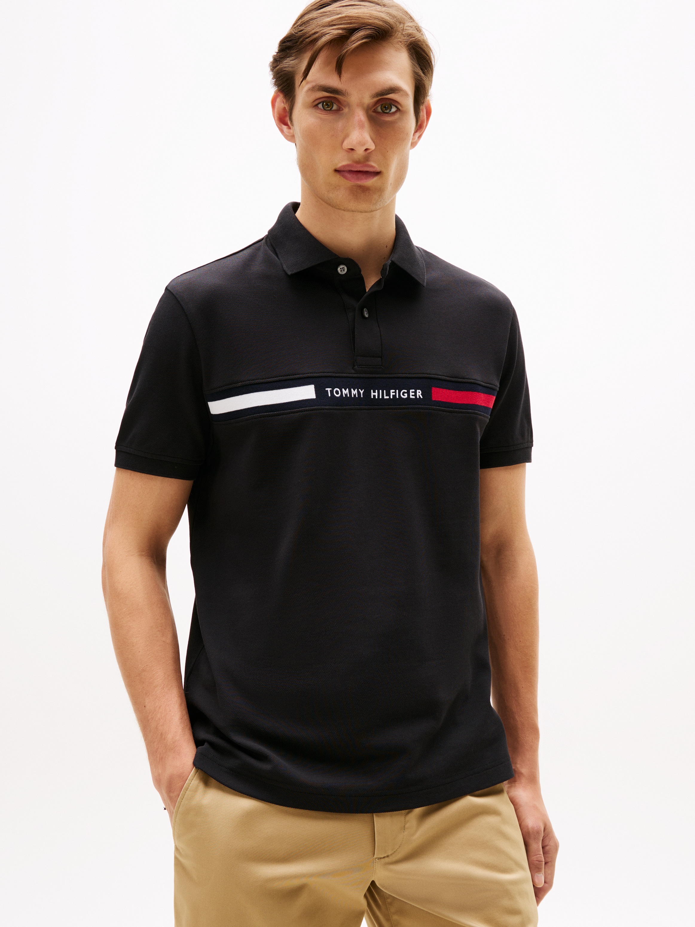 Tommy Hilfiger "HILFIGER CHEST INSERT REG POLO" günstig online kaufen