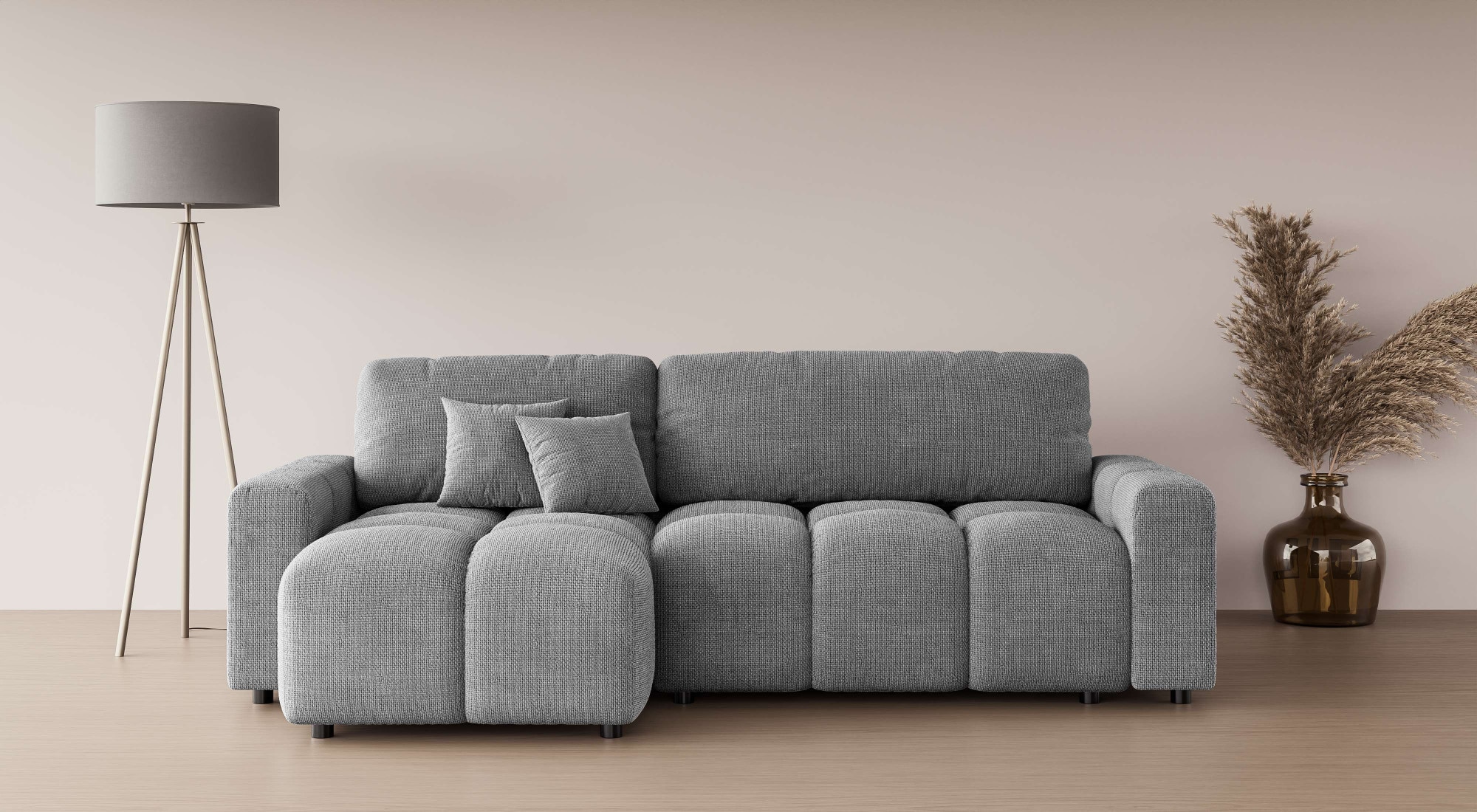 Home affaire Ecksofa "FELICI, Schlafsofa 233cm, L-Form mit Recamiere beidse günstig online kaufen
