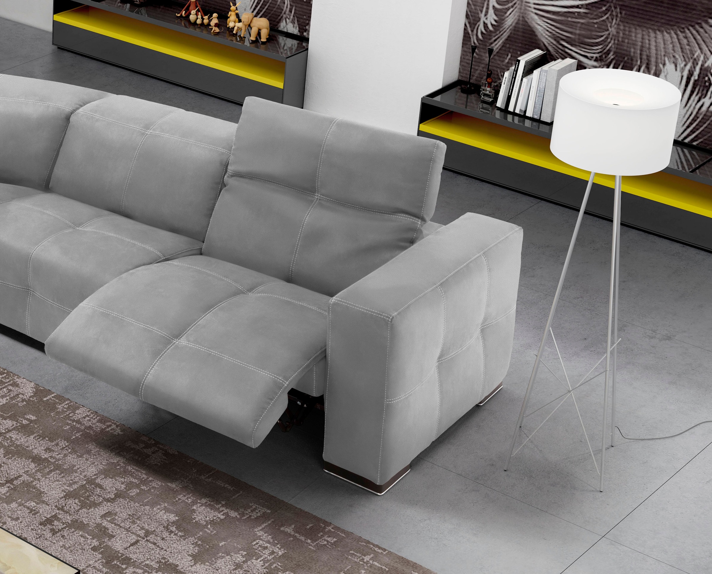 Egoitaliano Ecksofa »Sauvanne«, wahlweise mit elektrischer Relaxfunktion, Kopfteilverstellung