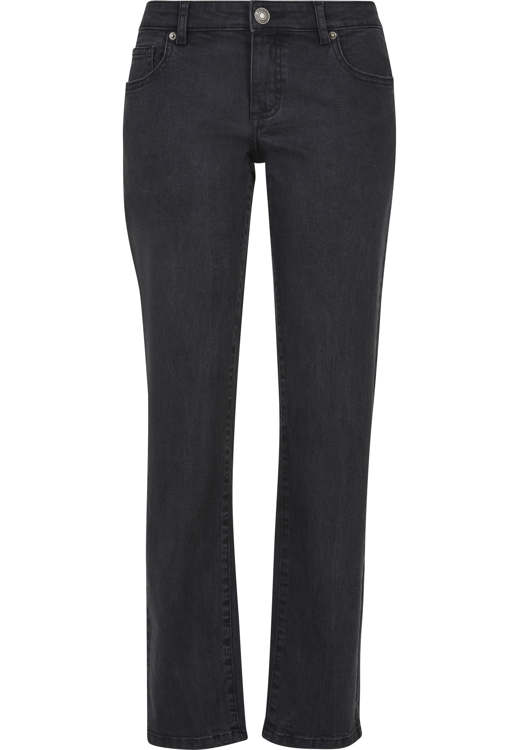 URBAN CLASSICS Straight-Jeans "Urban Classics Damen Ladies Low Waist Straight Denim Pants" 1