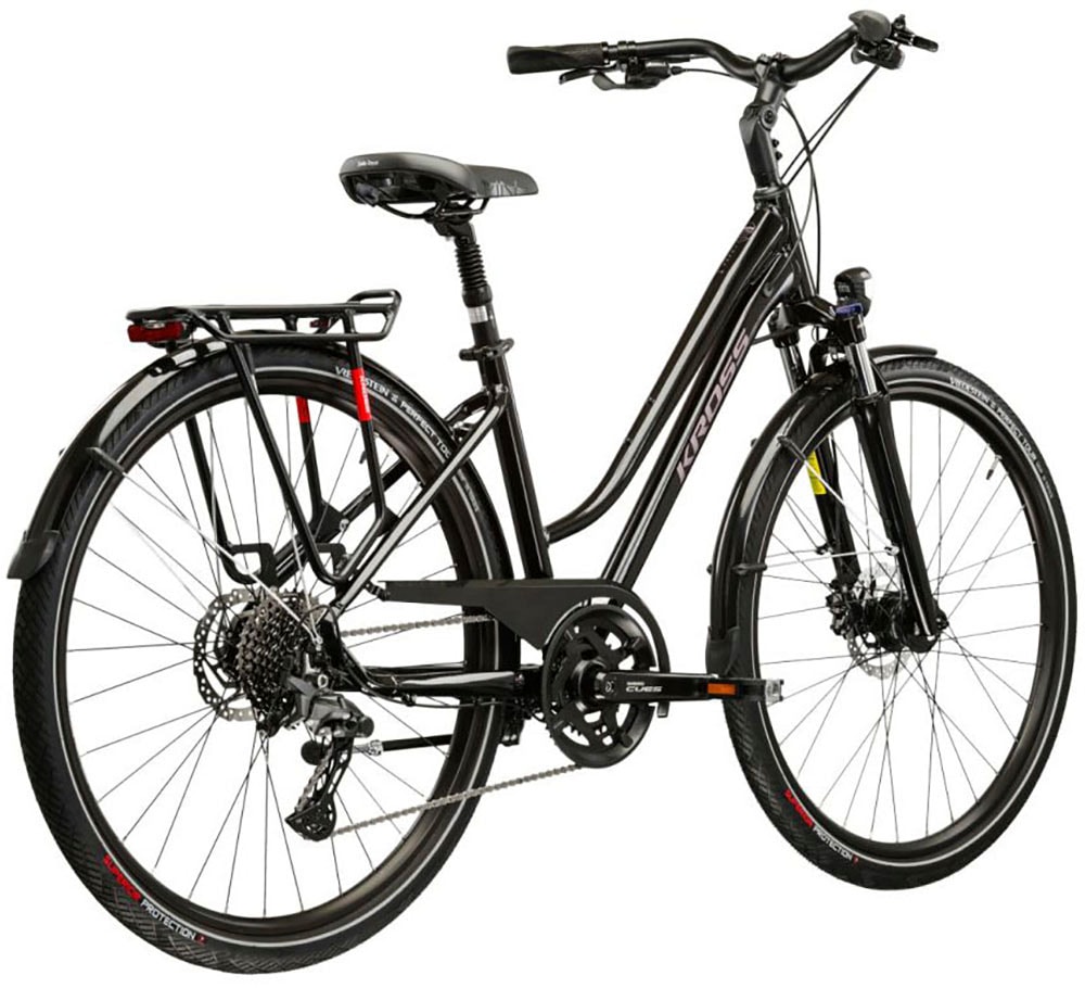 Kross Trekkingrad »Damen-Trekkingrad 28" Trans 7.0 Schwarz 20 Gänge« 20 Gang Shimano CUES U6020 Schaltwerk Kettenschaltung