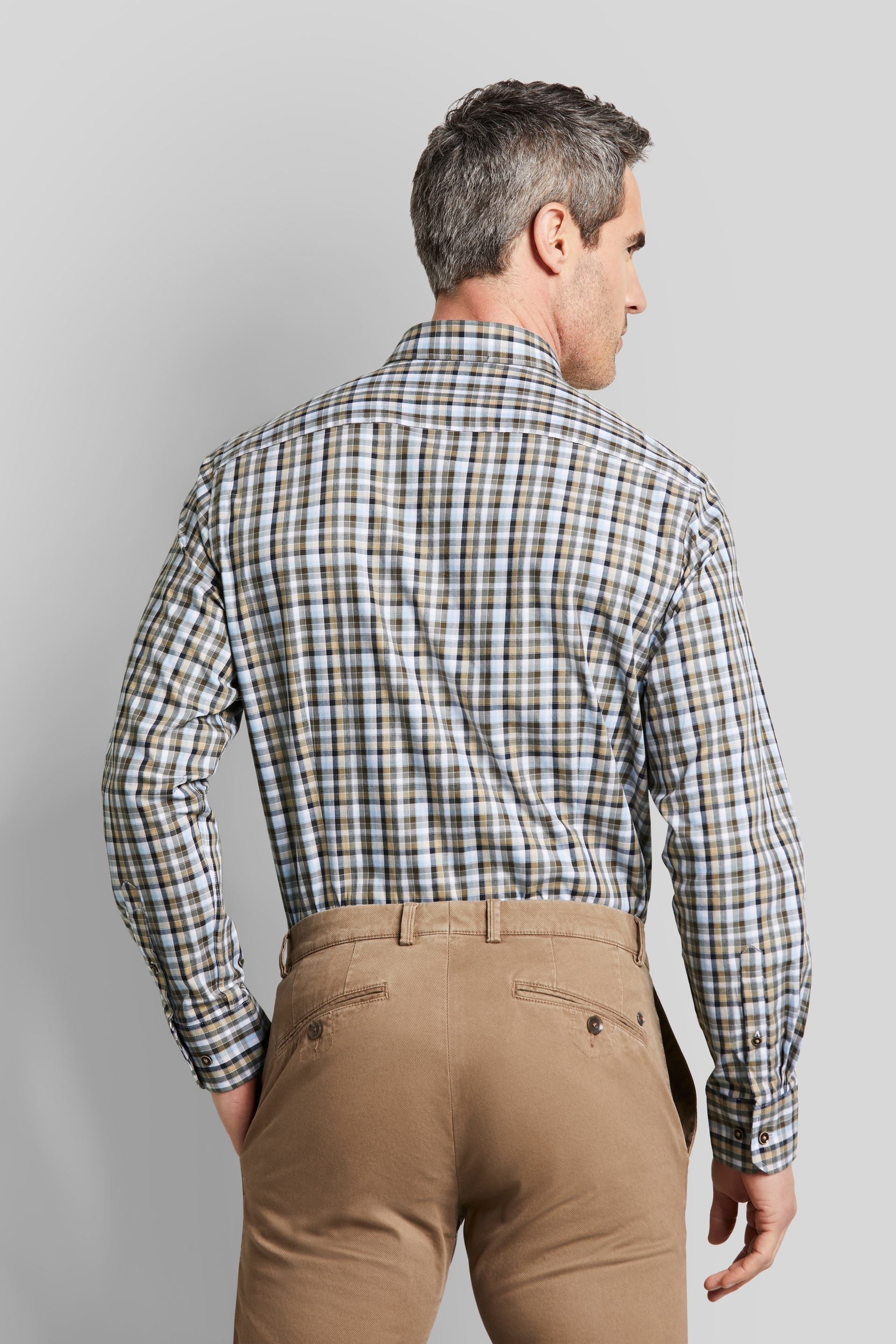 bugatti Langarmhemd »Modern Fit« mit Button-Down-Kragen