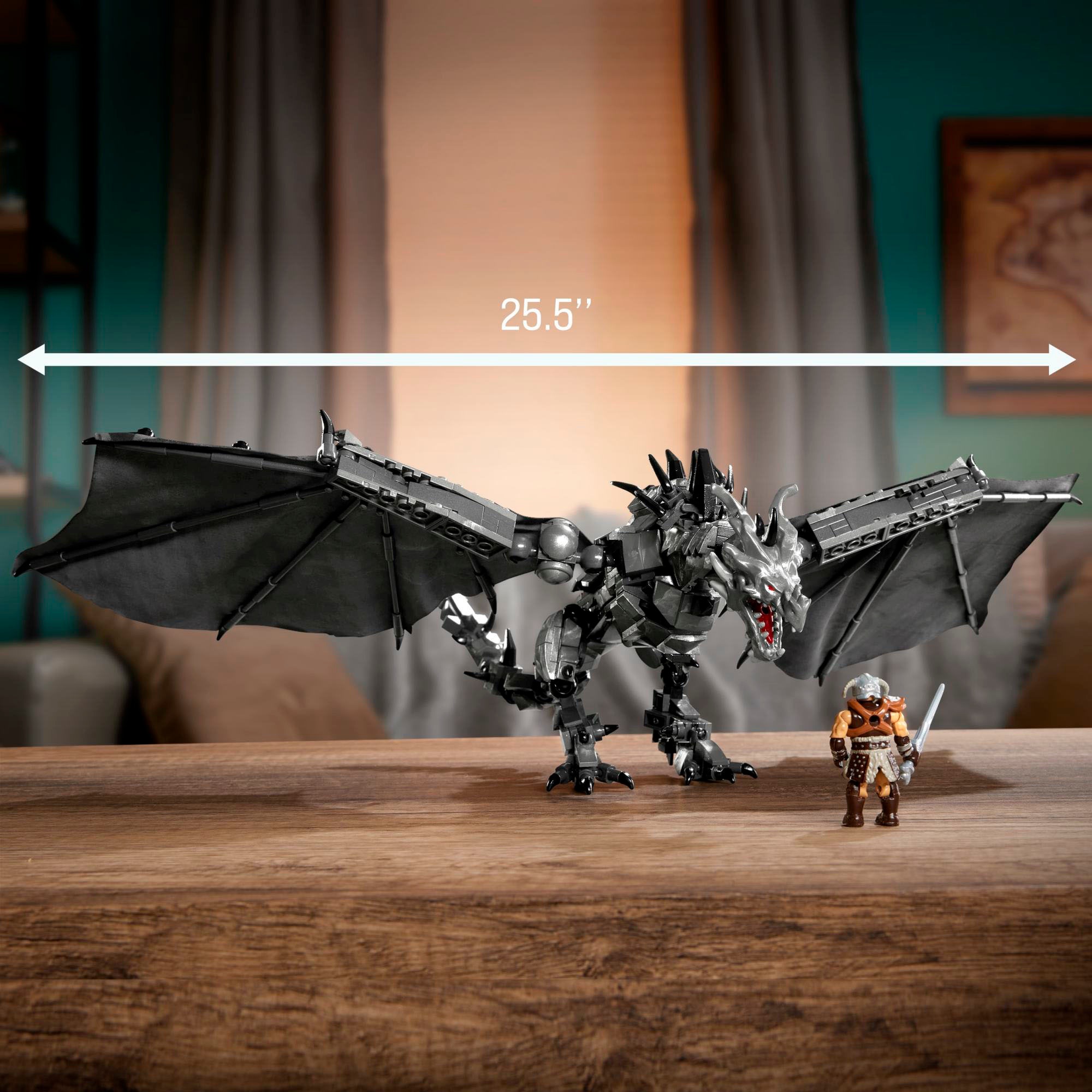 MEGA Konstruktions-Spielset »Skyrim Alduin der Weltenfresser Bausatz mit Actionfigur«, Bausatz