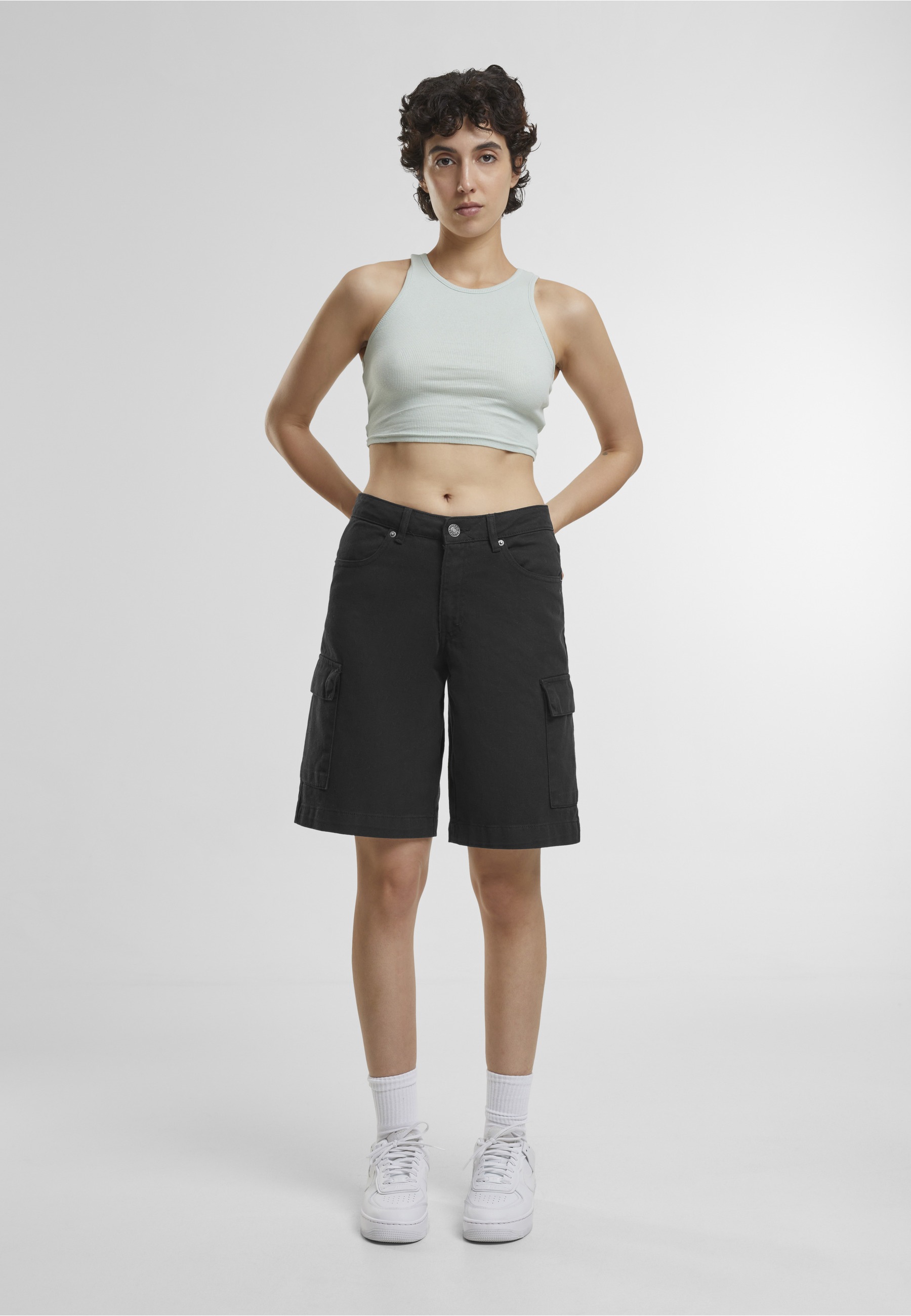 URBAN CLASSICS Tanktop »Urban Classics Damen Ladies Cropped Rib Top« 1