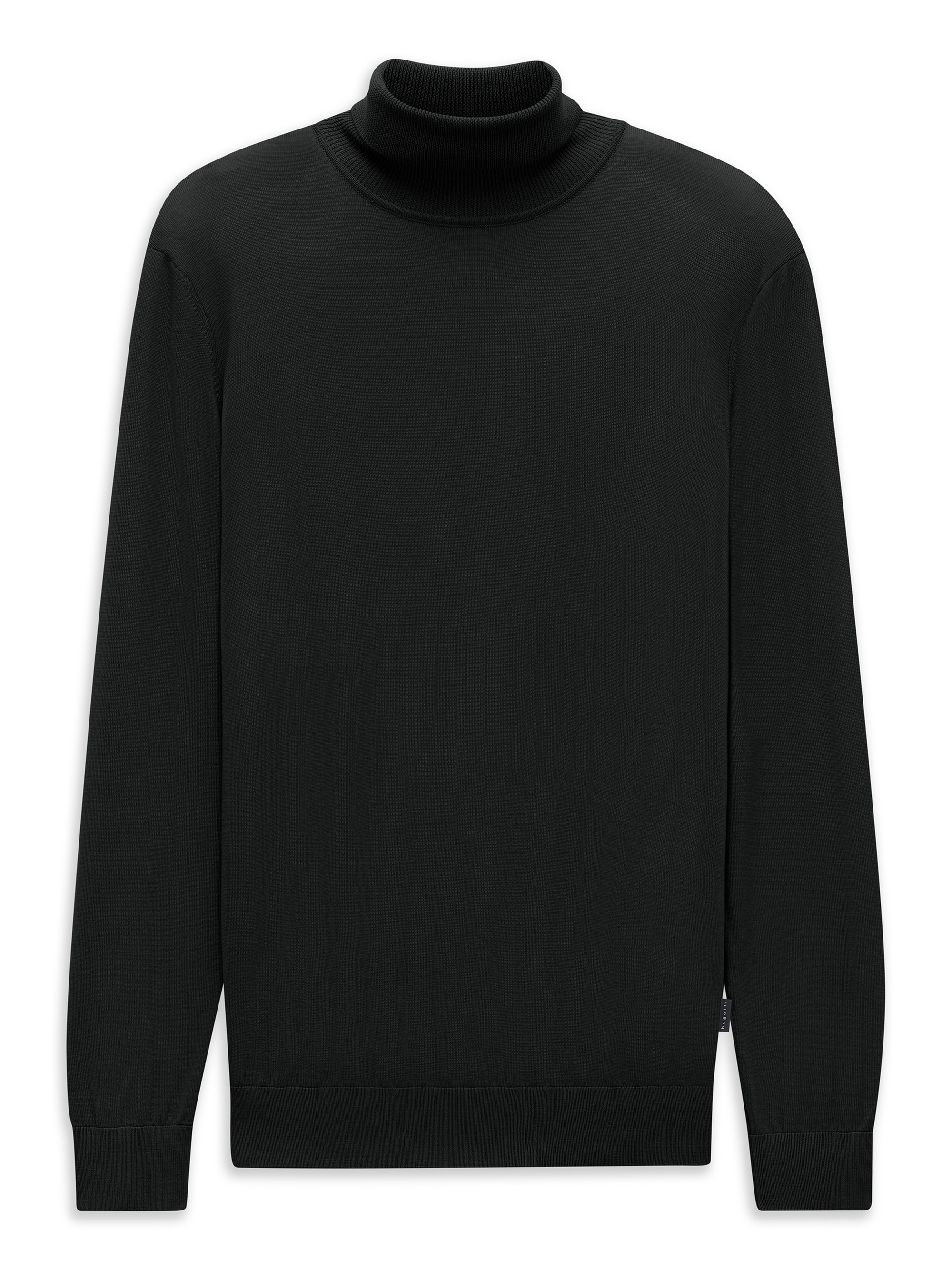 bugatti Rollkragenpullover "Regular Fit" Regular Fit Wolle Feinstrick