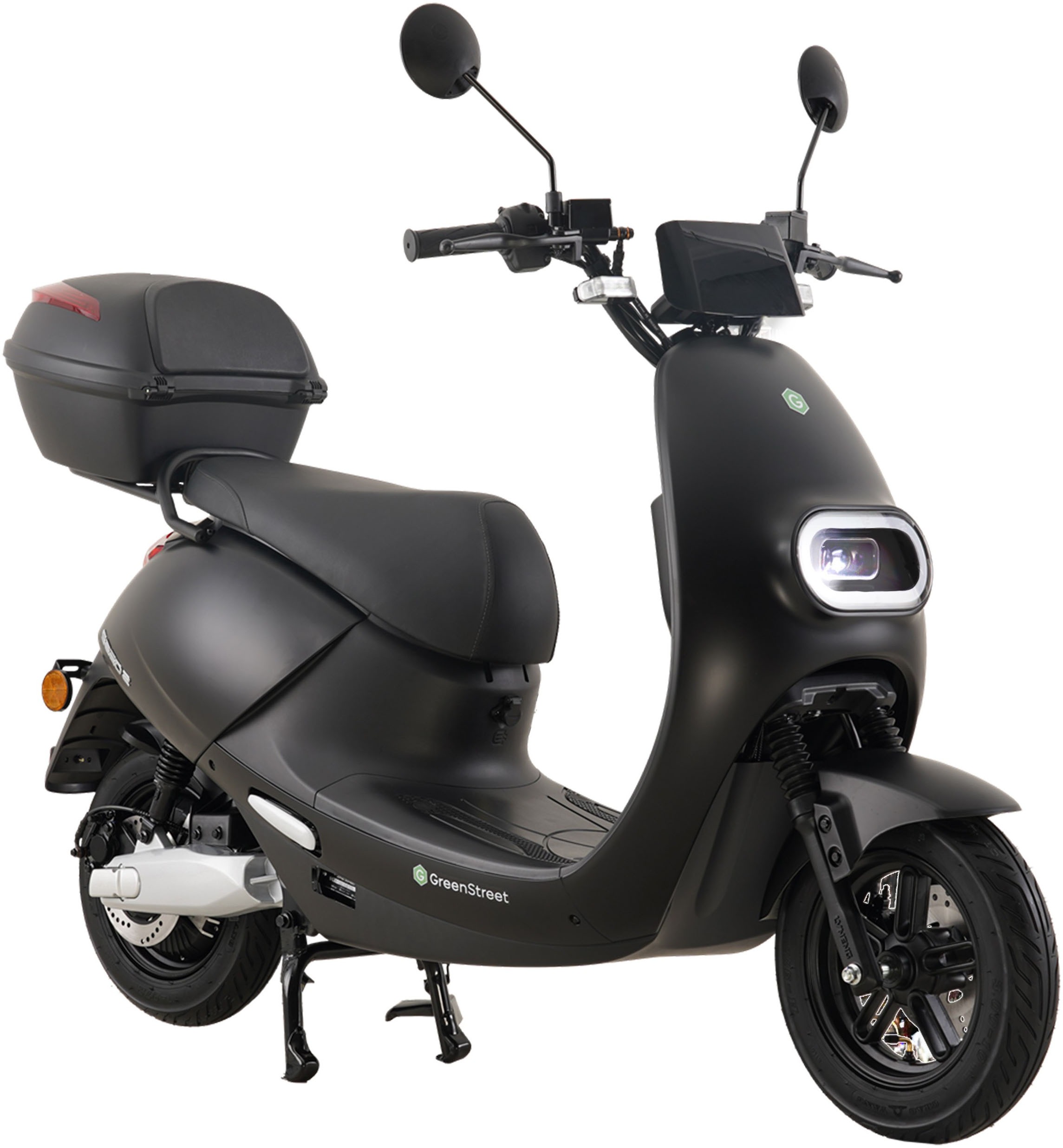 GreenStreet E-Motorroller "SEED2 2000W 45 km/h schwarz inkl. Topcase"