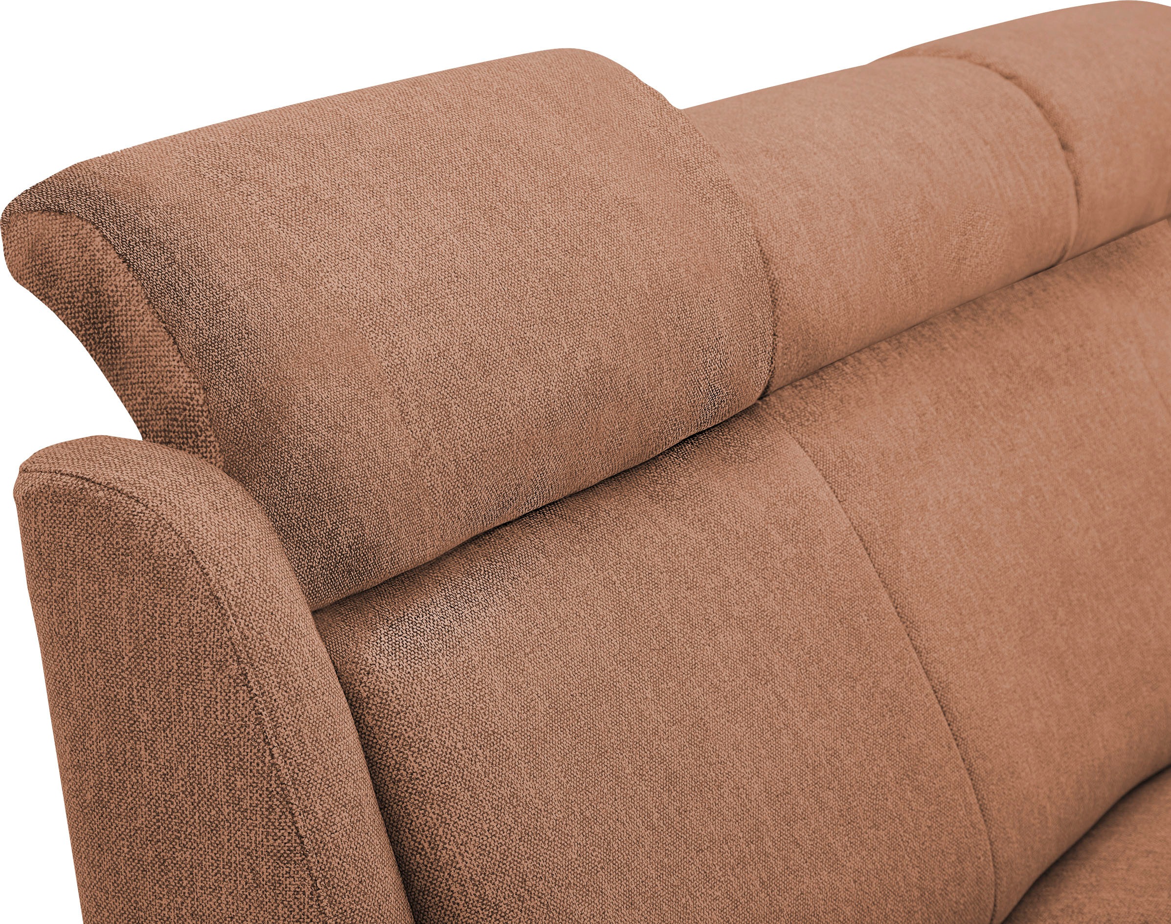VILLA BECK Ecksofa »Varese L-Form«, (2 St.), Kopfteilverstellung, wahlweise mit Sitzvorzug, in Sitzhöhe 46 cm