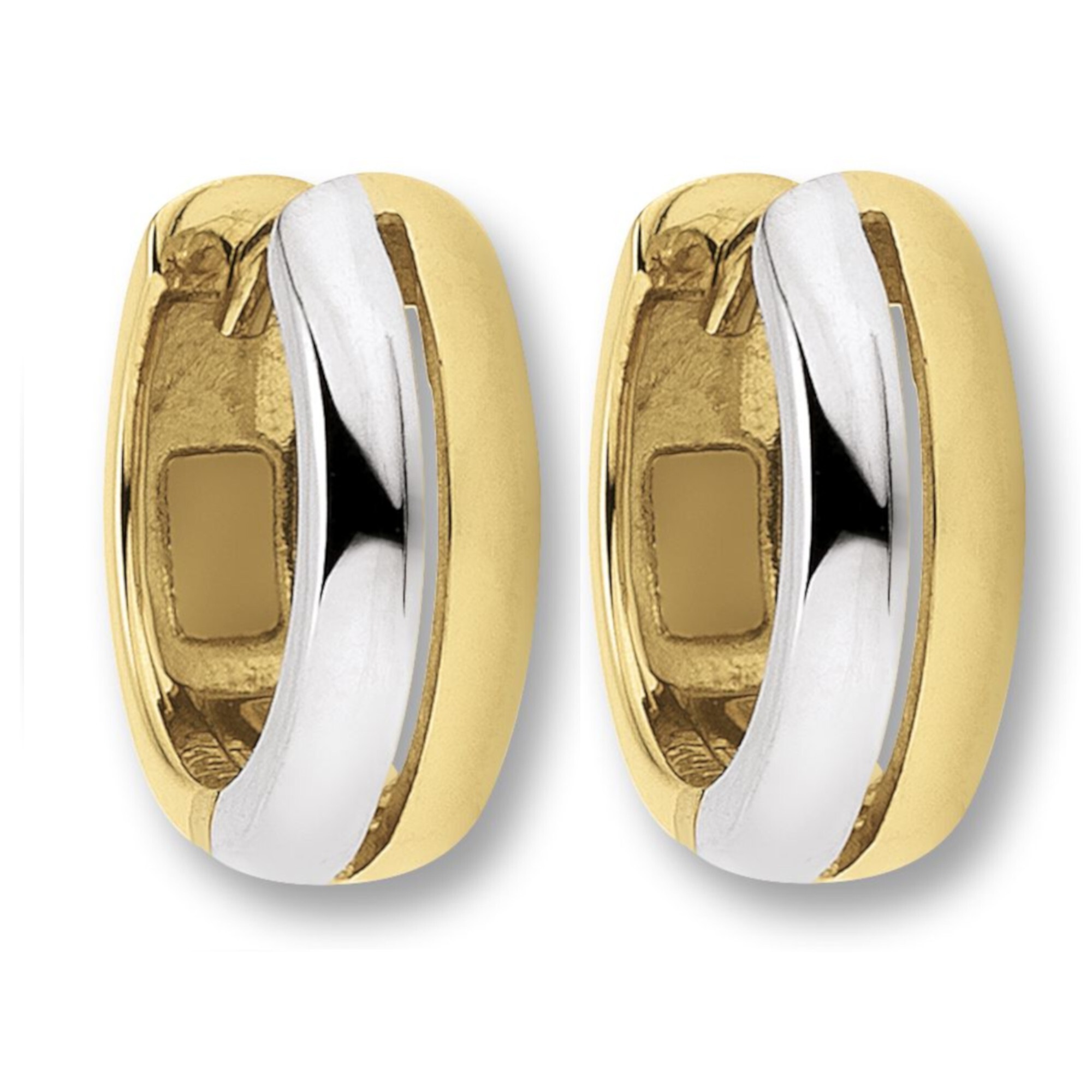 Paar Creolen ONE ELEMENT "Ohrringe Creolen aus 333 Gelbgold", gold, Ohrringe, Damen, Damen, Gelbgold 333 Gold, Gelbgold 333, Gold, Harmonisch gestaltet – ruhiges Design mit feinem Ausdruck