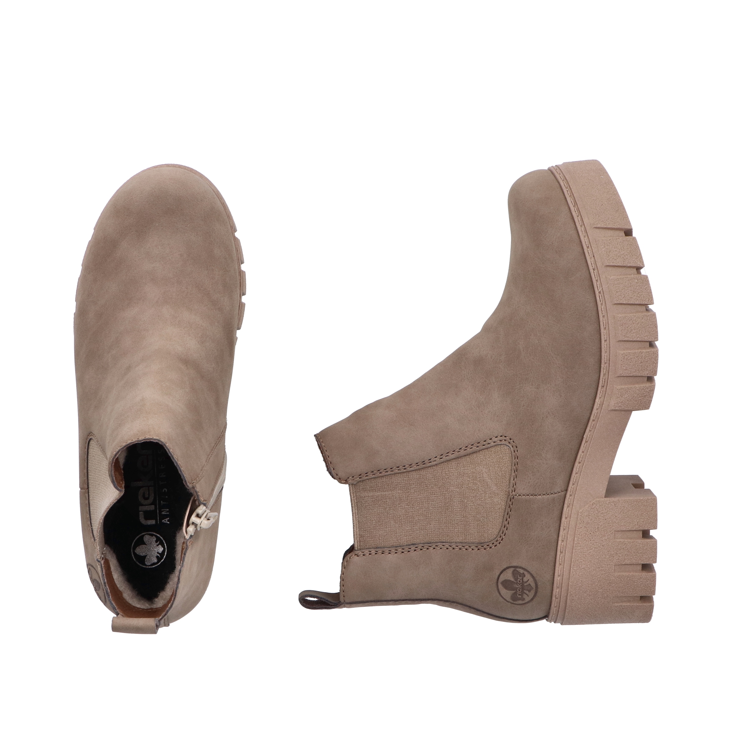 Rieker Winterboots  Chelseaboots, Stiefelette mit Profilsohle