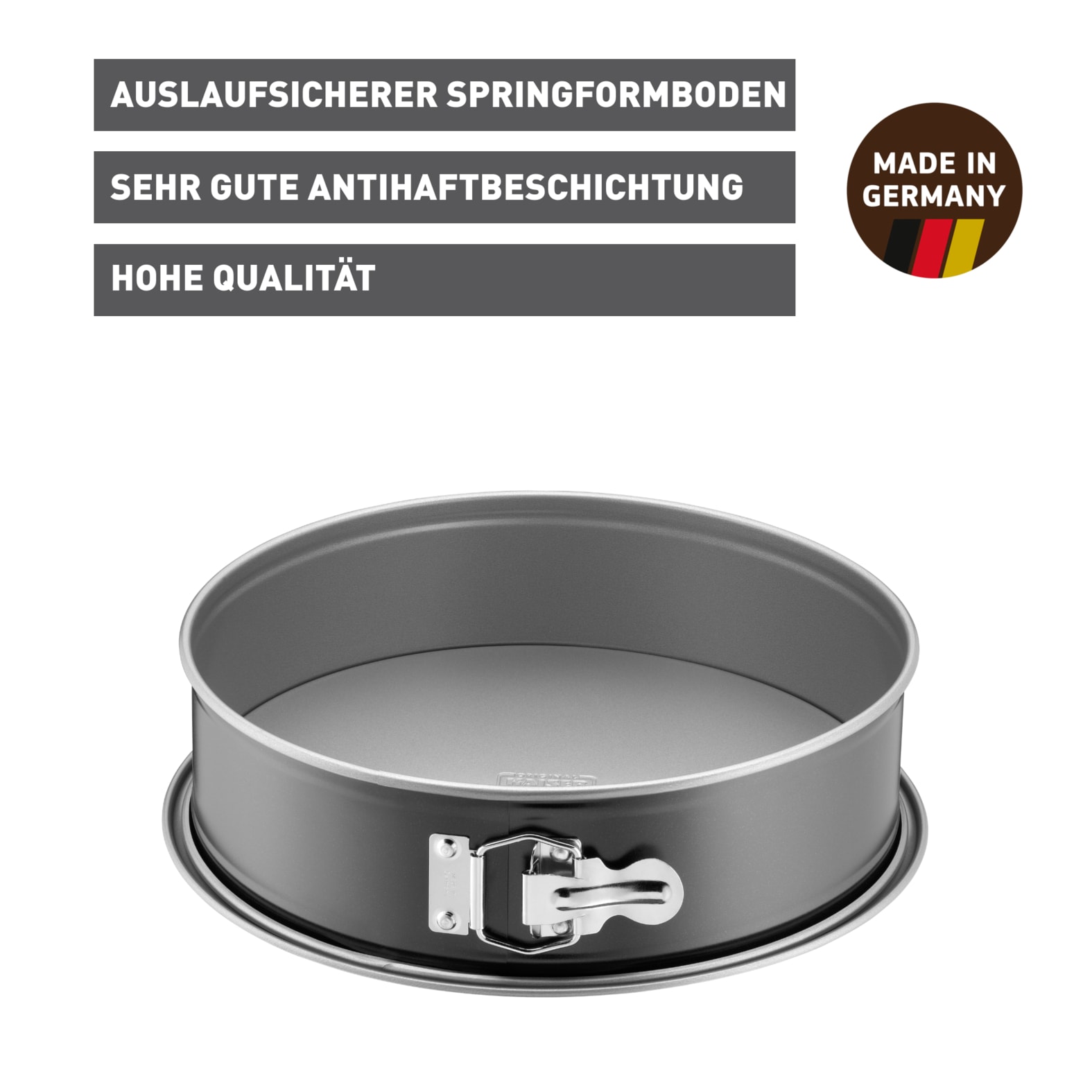 Kaiser Backformen Springform »Inspiration Springform Ø 28 cm, runde Kuchenform mit Flachboden«, auslaufsicher, sehr gute Antihaftbeschichtung, Made in Germany