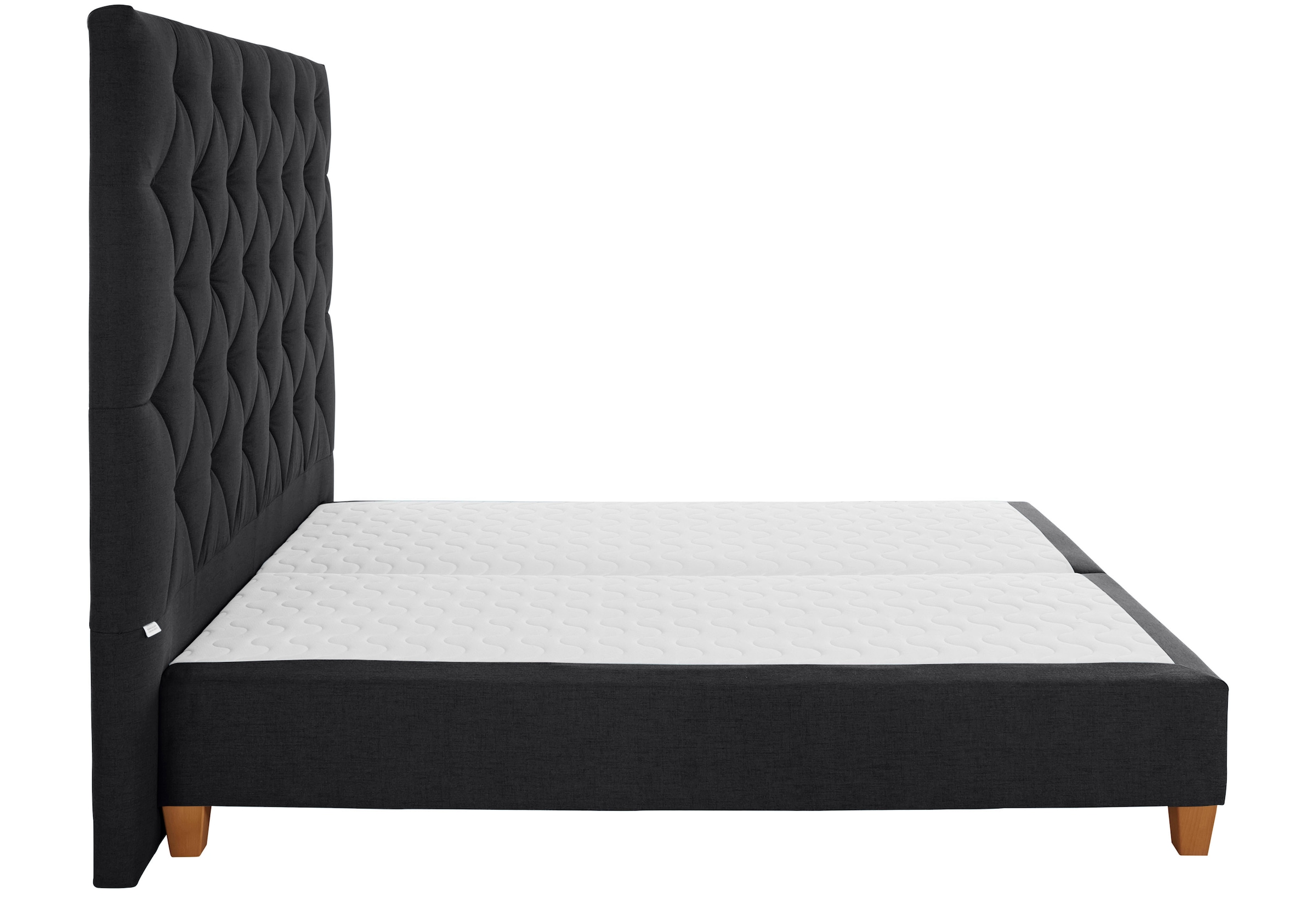 Home affaire Boxspringbett »Harmones hoch«, in 3 Breiten, Härtegrad auch im Mix mit je 1 Matratze in H2 und H3
