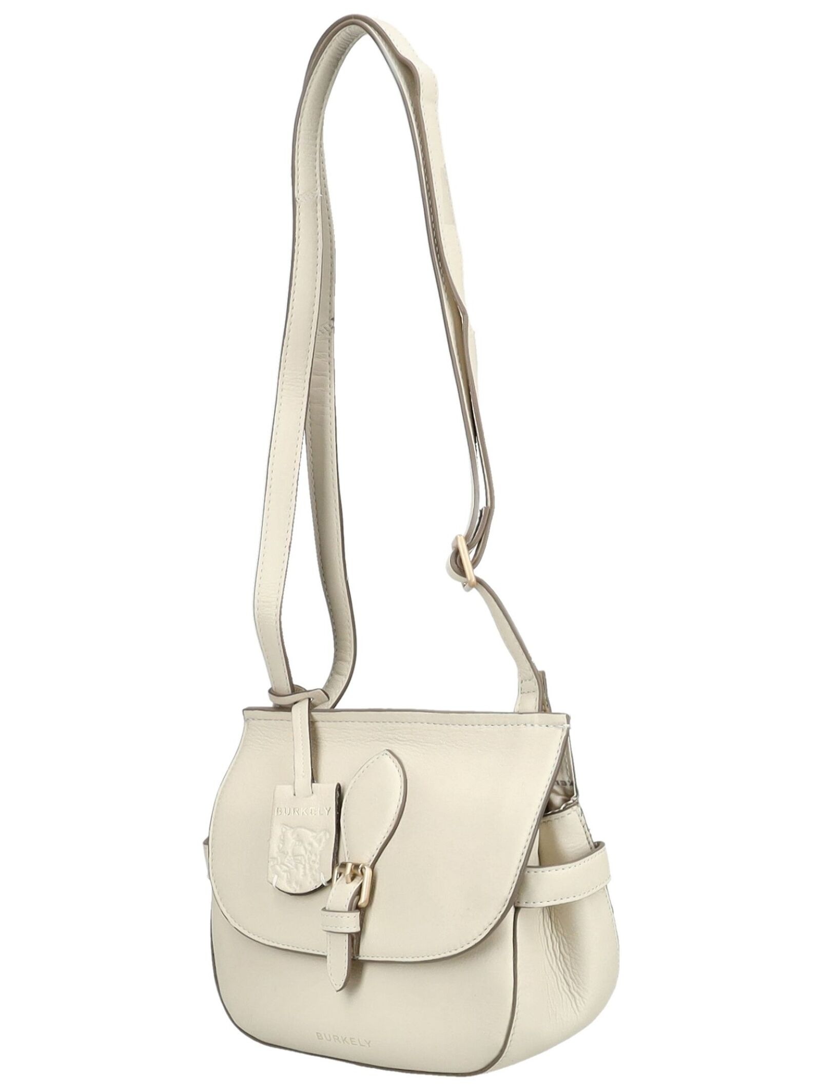 Burkely Shoulder Bag White Leather One Size 3