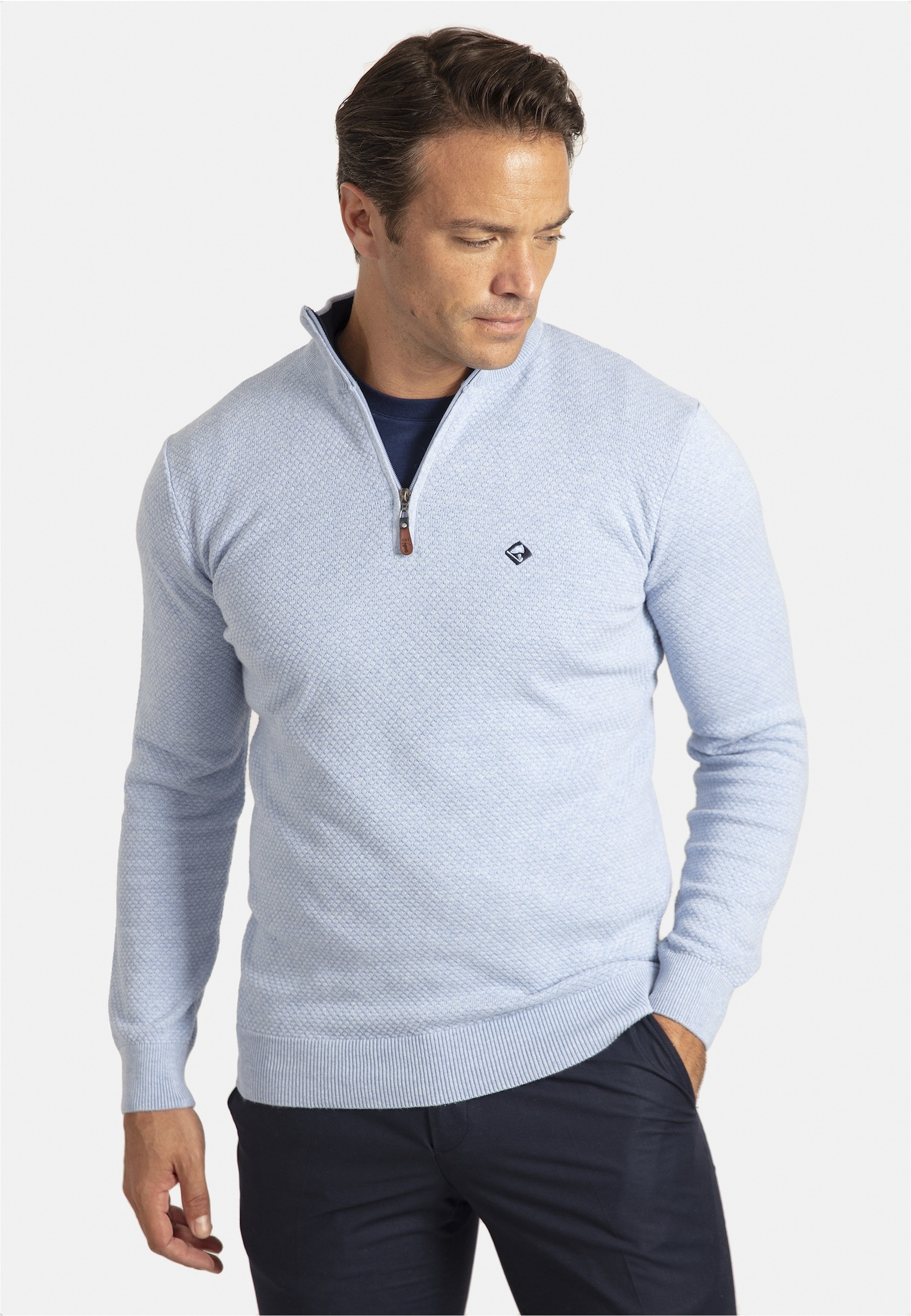 SIR RAYMOND TAILOR Strickpullover »Sochi«, mit stilvollem Half-Zip