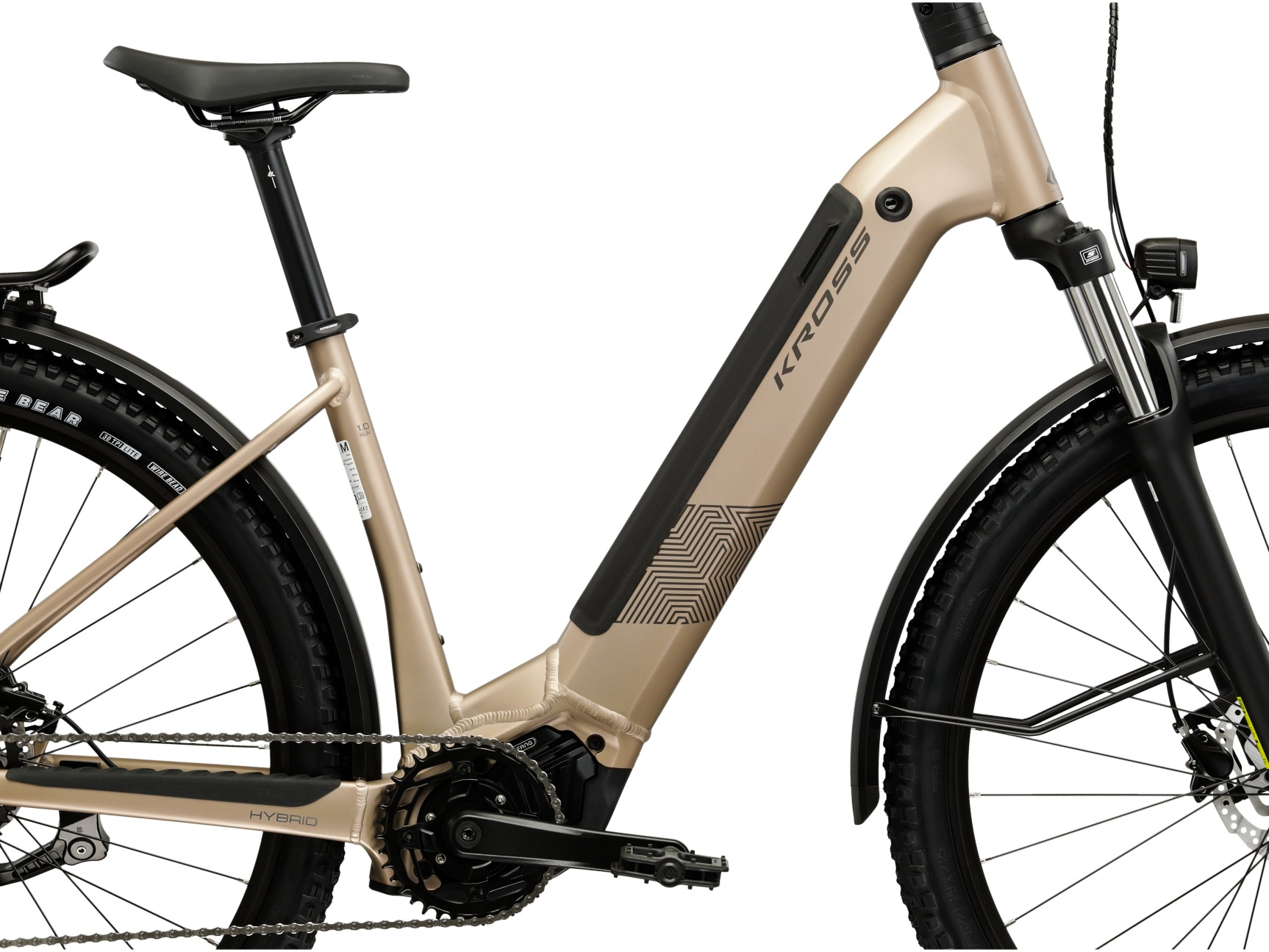 Kross »Influx Hybrid SUV 1.0 22,8Ah/820Wh 29 Zoll braun 9 Gänge 2026« 9 Gang Shimano CUES U4000 Schaltwerk Kettenschaltung Mittelmotor 250 W