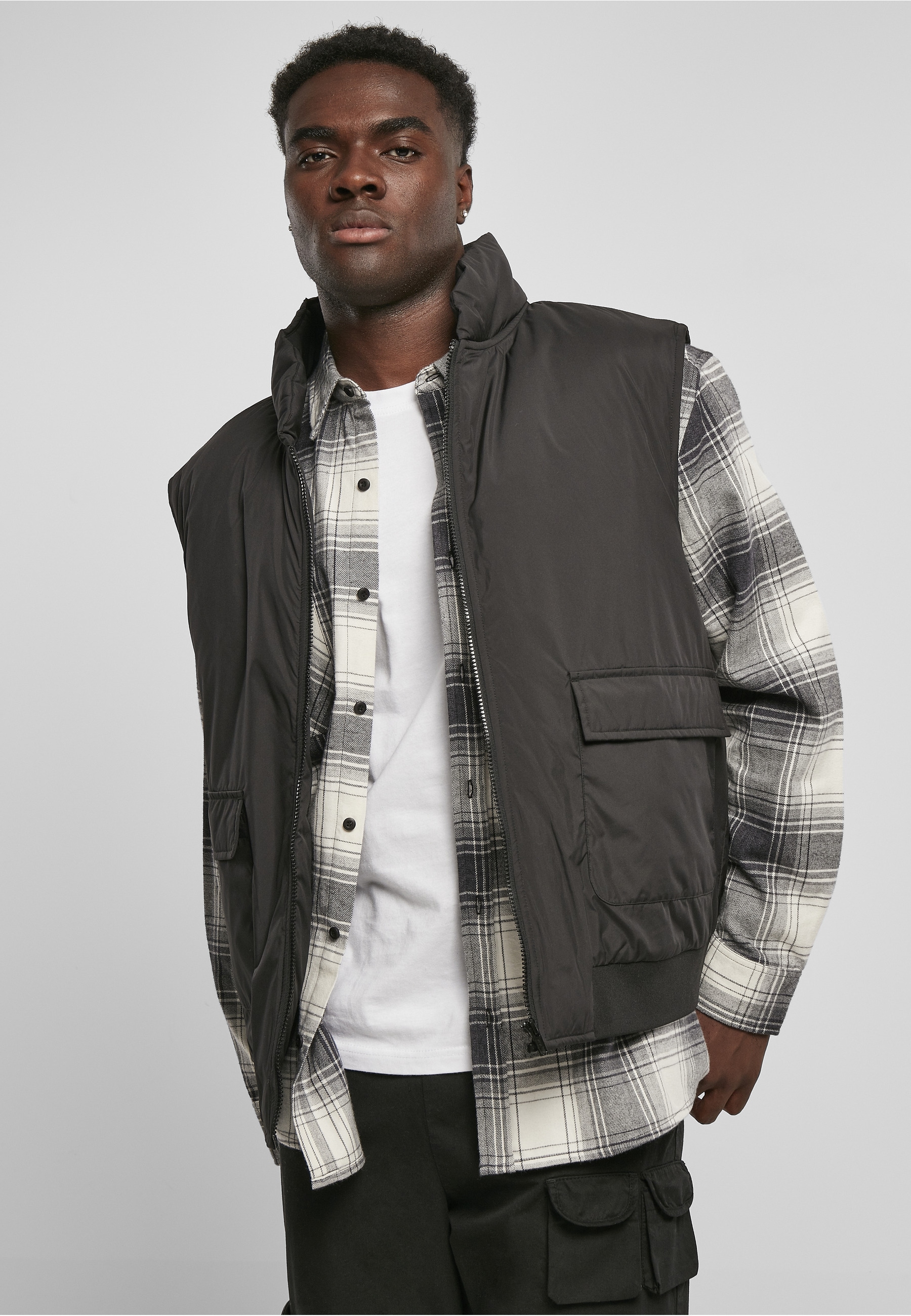 URBAN CLASSICS Jerseyweste »Urban Classics Herren Clean Puffer Vest« 1 Stk.