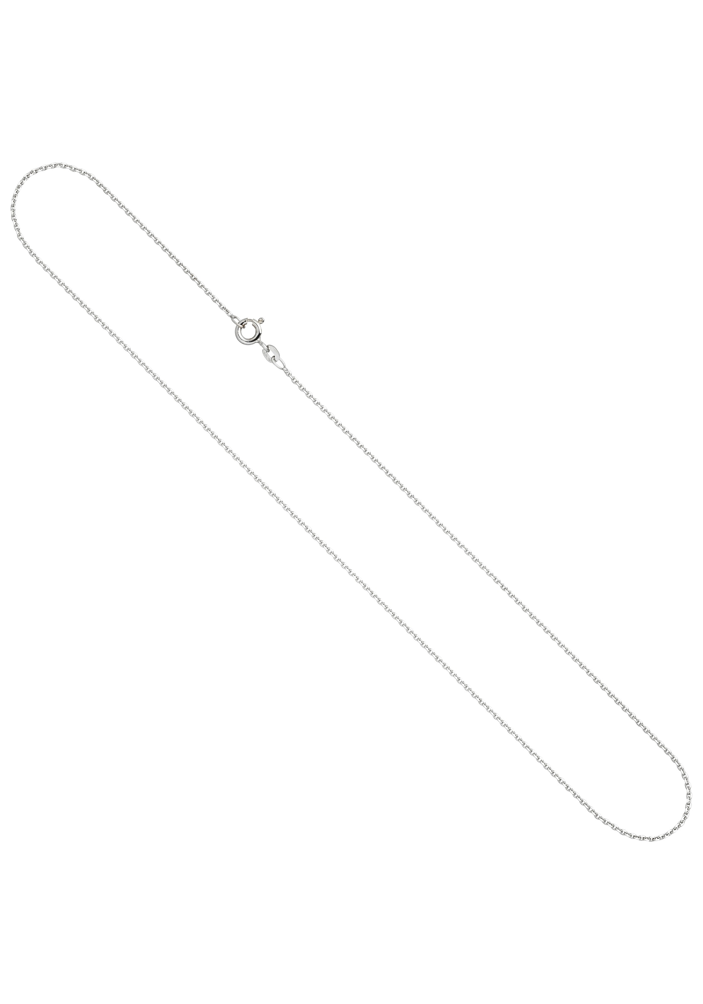 JOBO Goldkette, Ankerkette 585 Weißgold 45 cm 1,3 mm