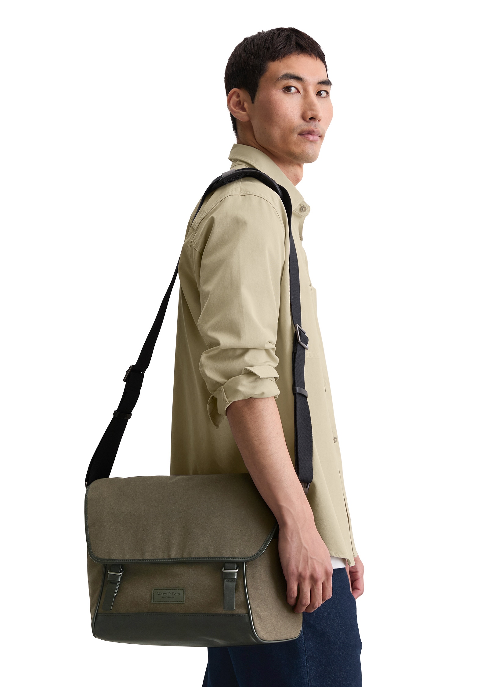 Marc O'Polo Businesstasche »aus gewachster Organic-Canvas-Qualität«