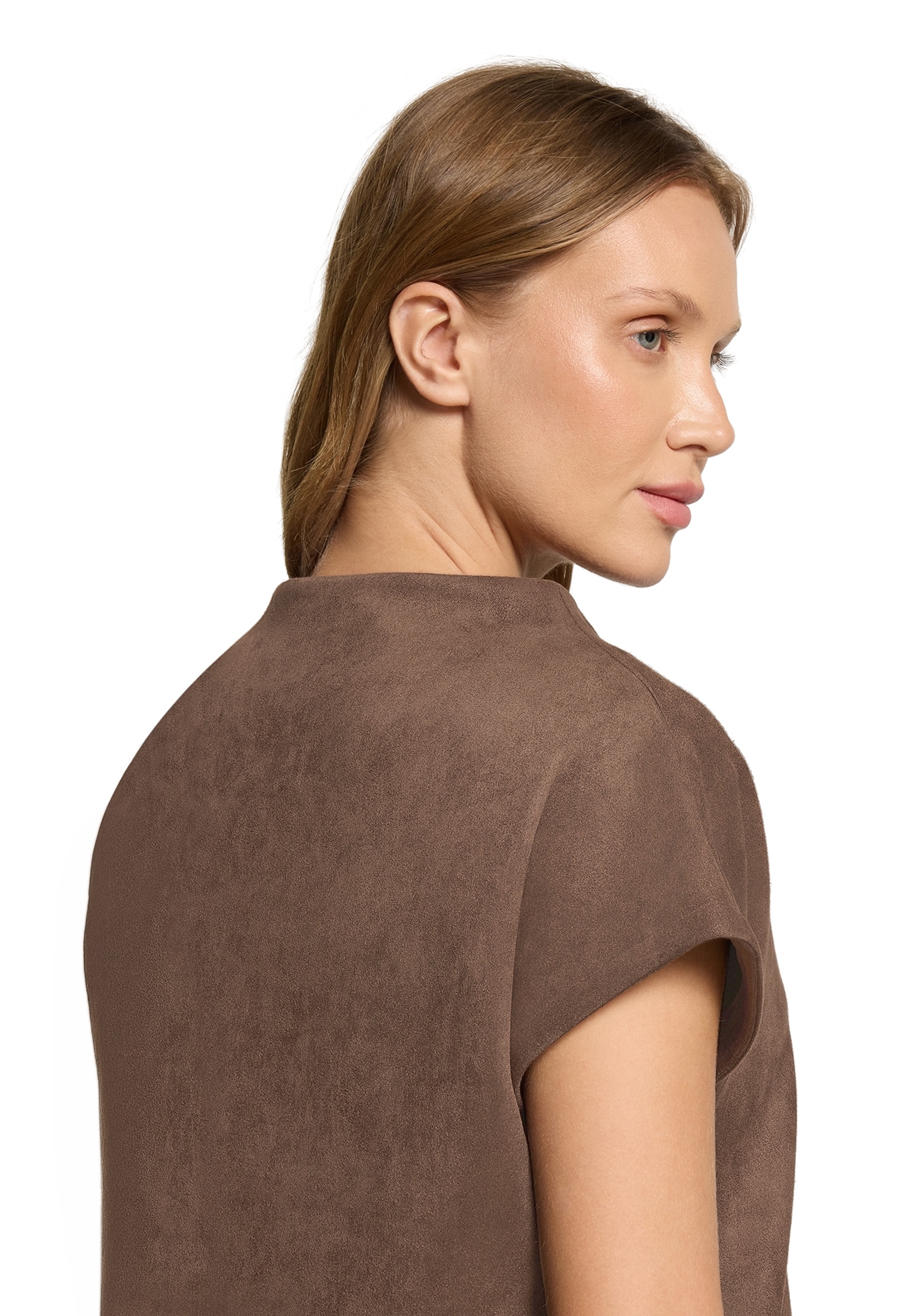 Cartoon Kurzarmshirt »Damen mit Stehkragen« 1