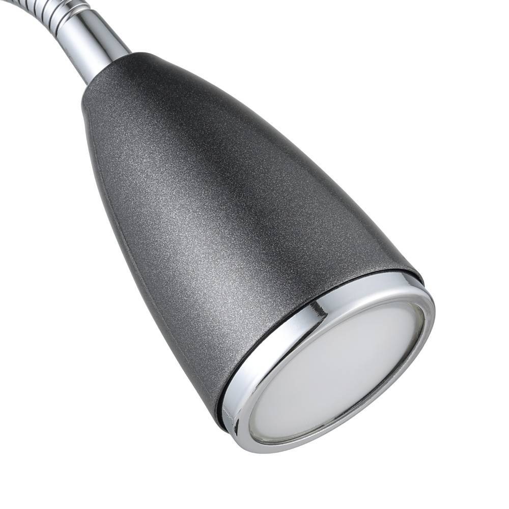 EGLO Tischleuchte »FOX Tischlampe, inkl. Leuchtmittel, LED, Leselampe« GU10 Warmweiß Schreibtischlampe, modern, klassisch, flexibler Arm, 32x12,5cm