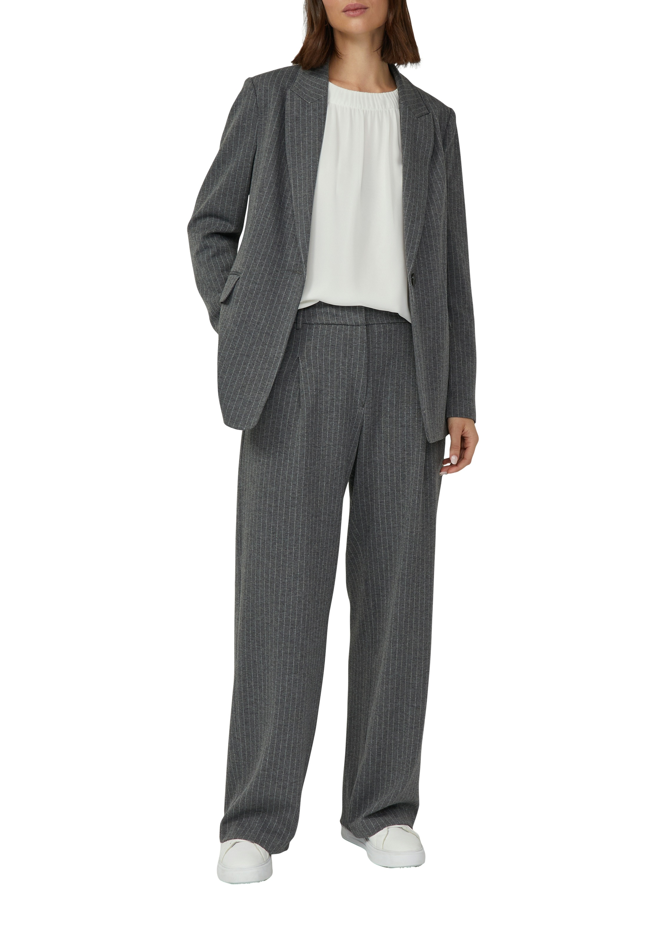 s.Oliver BLACK LABEL Kurzarmbluse mir Raffung am Ausschnitt günstig online kaufen