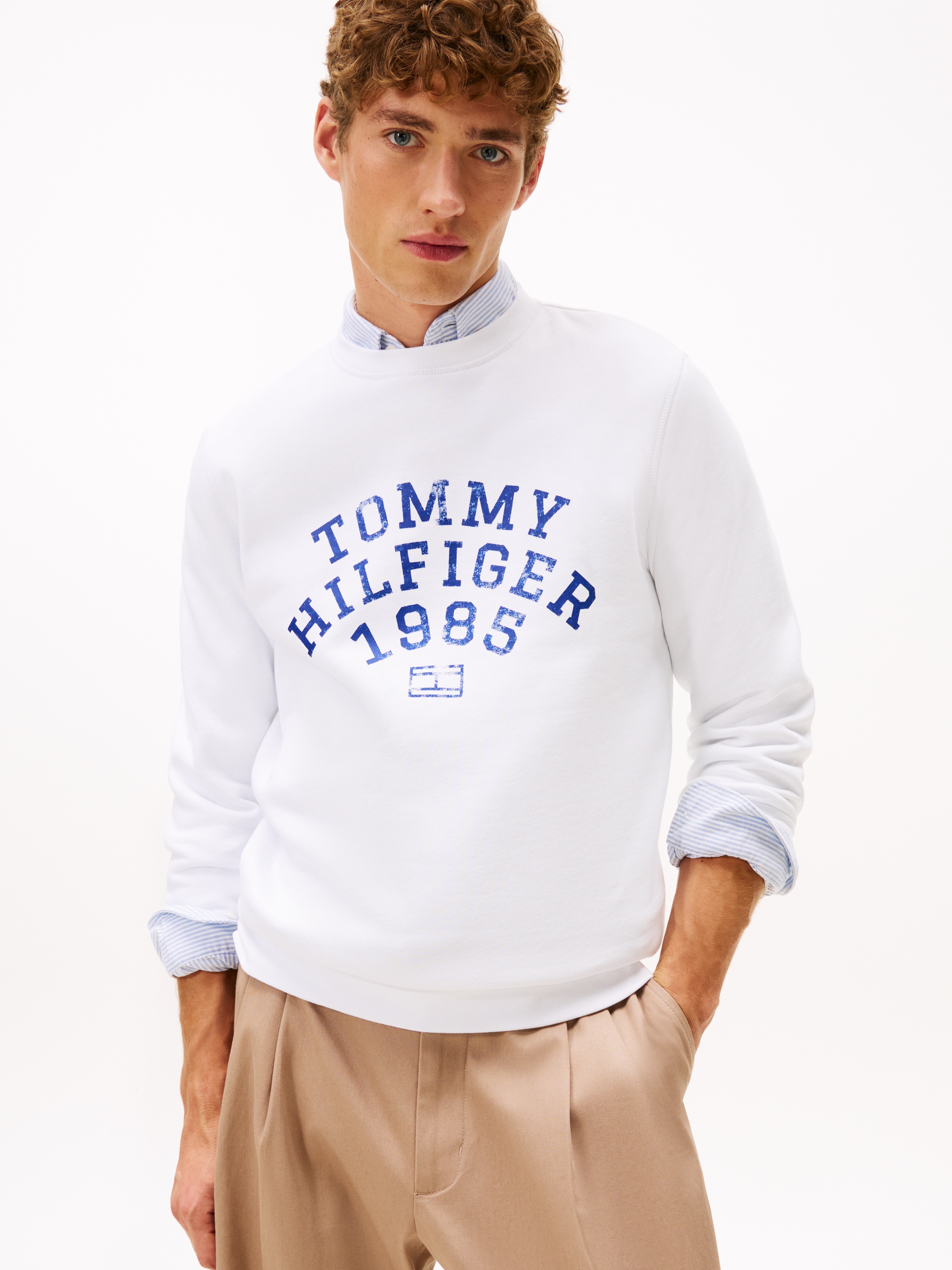 Tommy Hilfiger Sweatshirt "HILFIGER ARCH", normale Passform, kontrastfarben günstig online kaufen