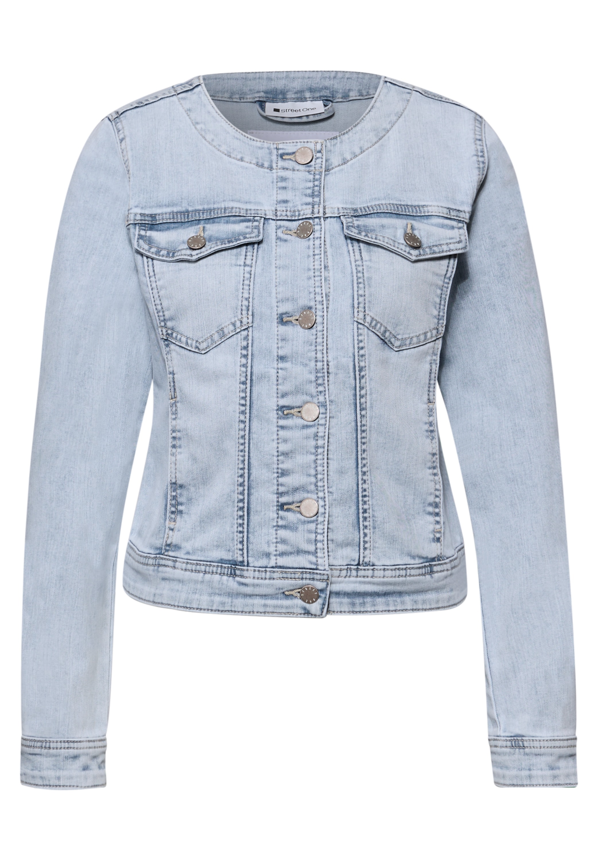 STREET ONE Jeansjacke ohne Kapuze in Denim-Optik