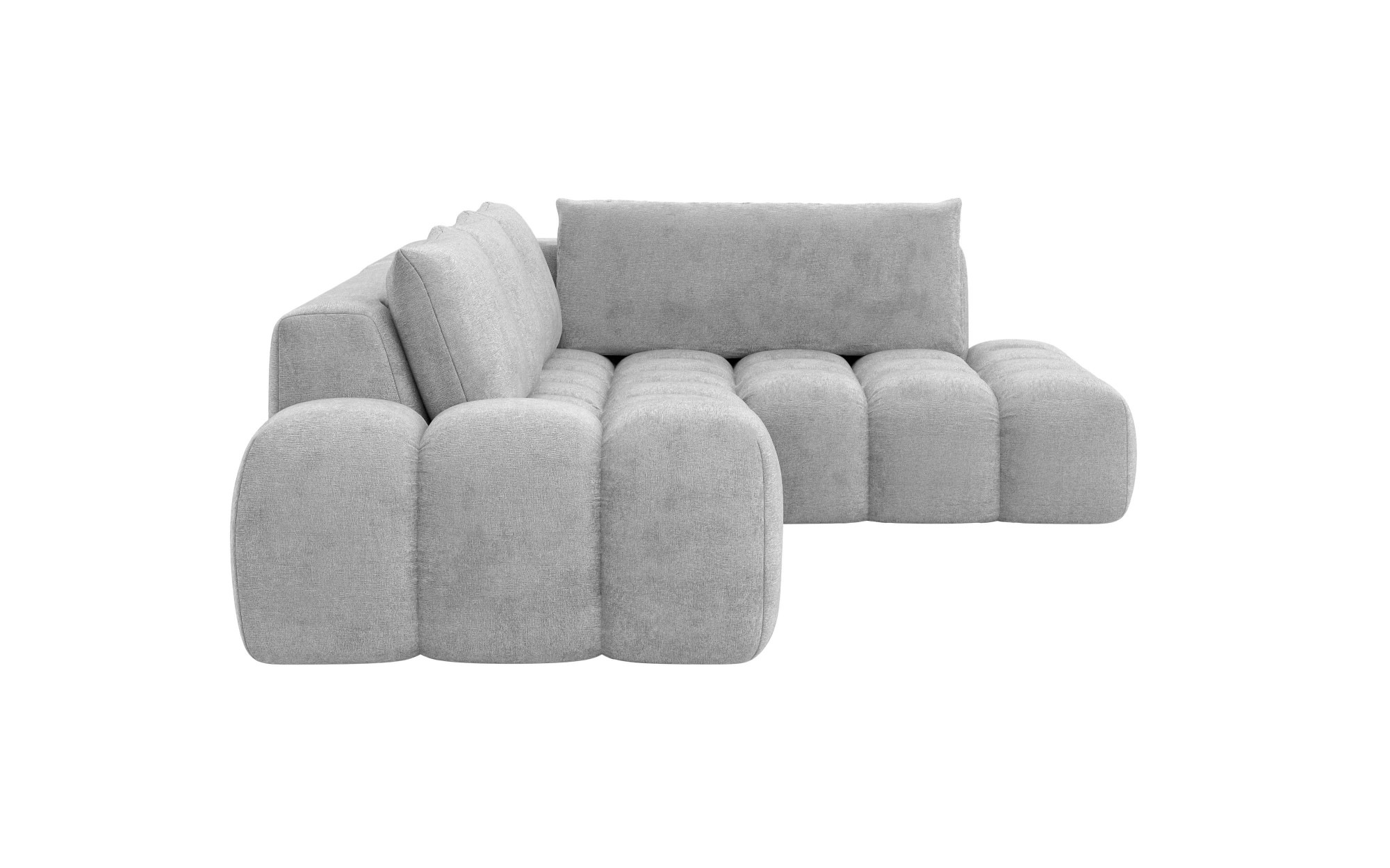 INOSIGN Ecksofa »AZITA klein, L-Form, elegant und bequem Designsofa«, lose Rückenkissen, traumhafte Steppung, Maße B/T/H: 296/176,5/89 cm