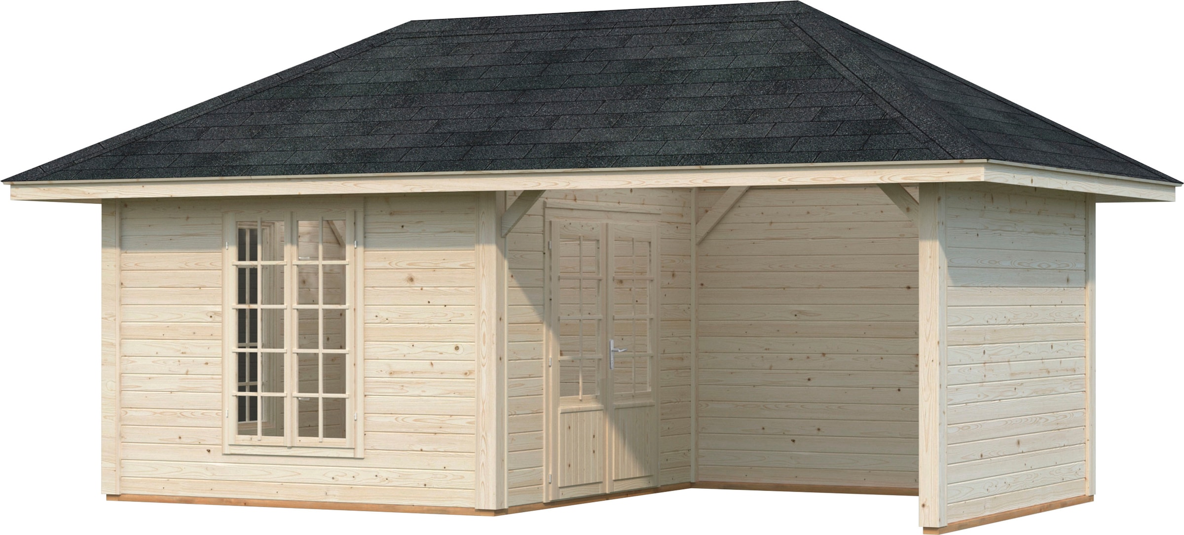 Palmako Holzpavillon "Bianca 16,6 m² Set 9", BxTxH: 588x300x323 cm günstig online kaufen