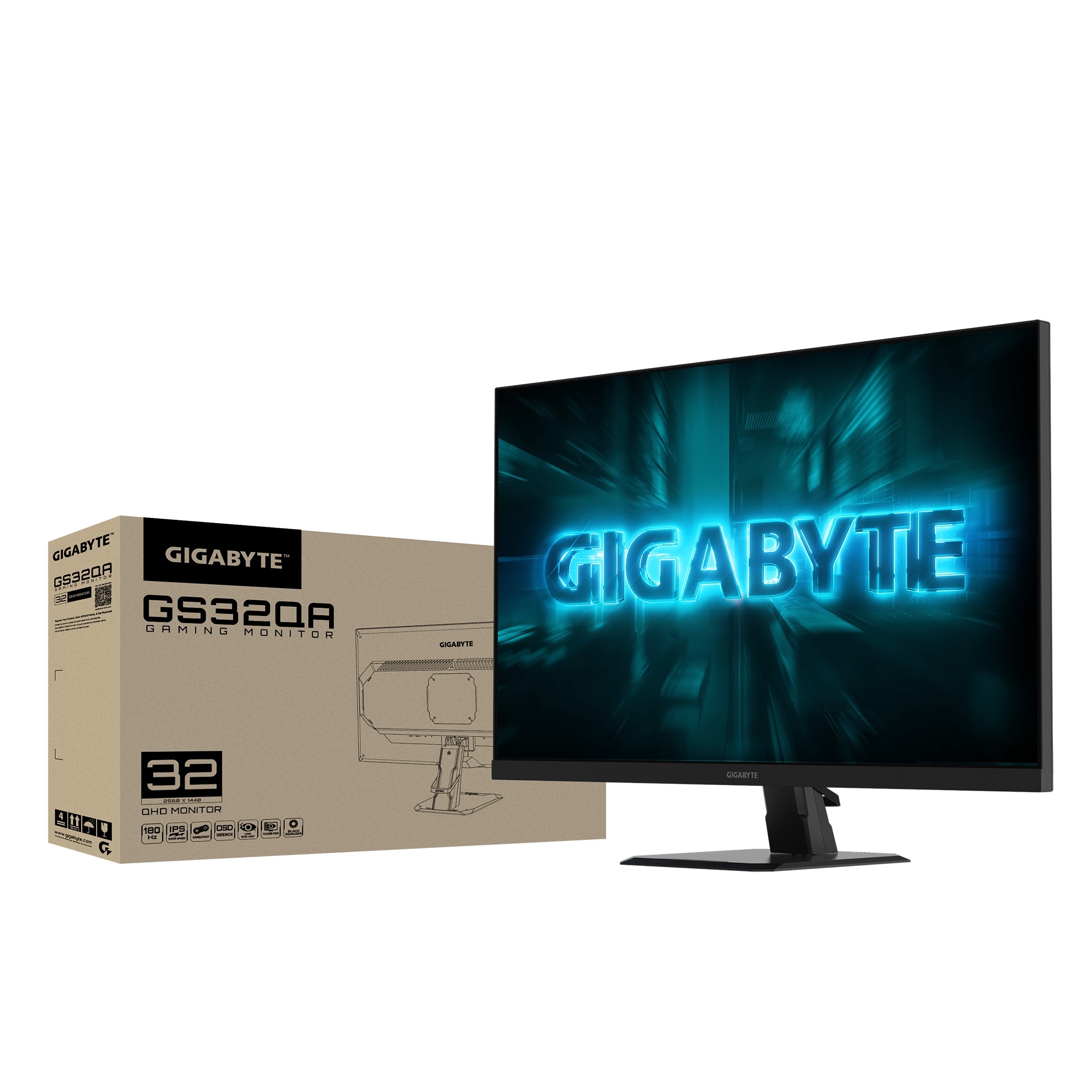 Gigabyte Gaming-Monitor »GS32QA« 80,1 cm/32 ″  2560 x 1440 px QHD 1 Reaktionszeit 180 Hz neigbar