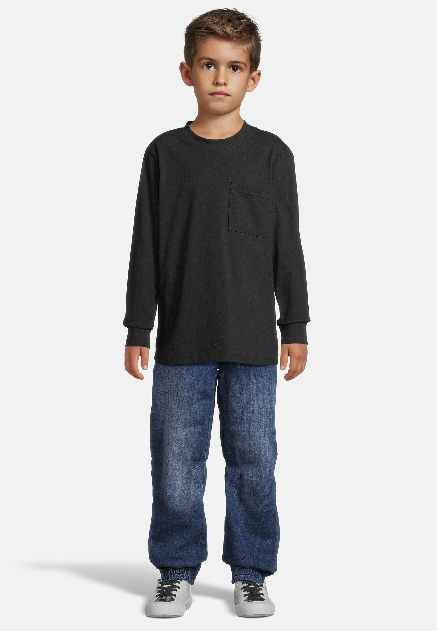 URBAN CLASSICS Longsleeve »Urban Classics Boys Heavy Oversized Pocket Longsleeve 3 Pack«, (1 tlg.)