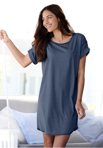 Sleepshirt, mit Rundhalsausschnitt