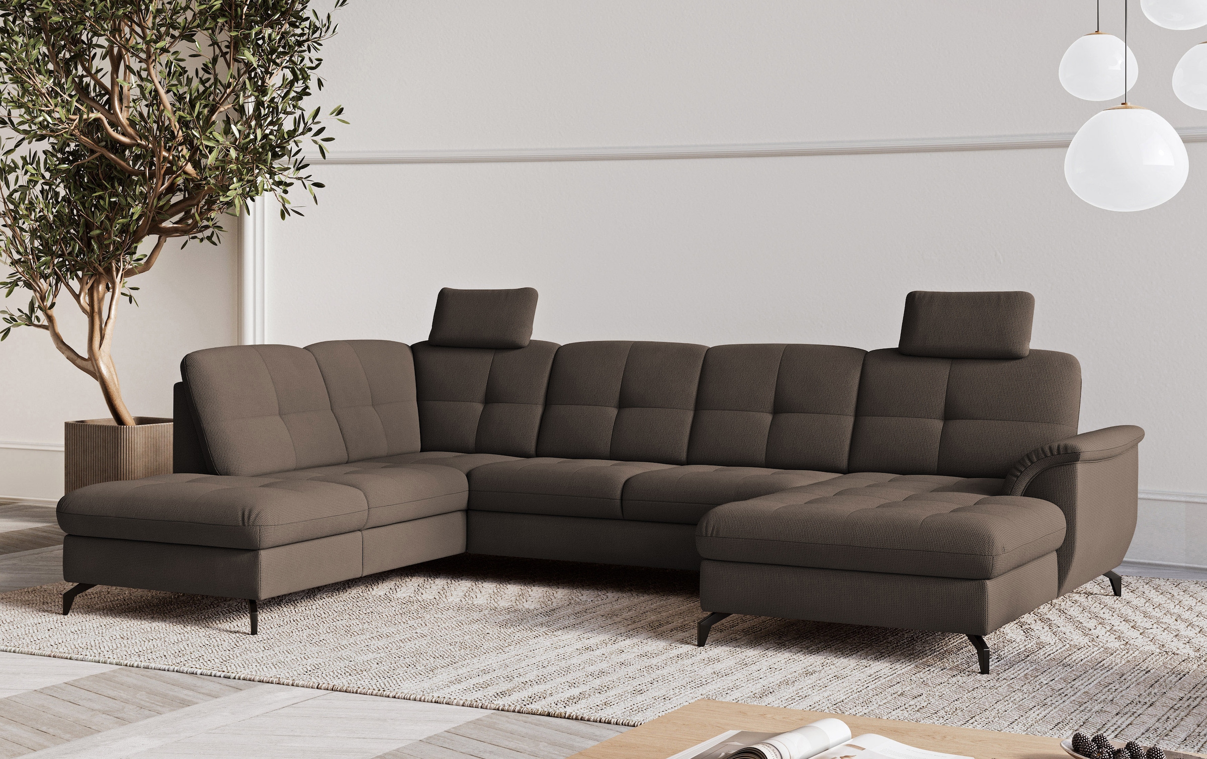 sit&more Wohnlandschaft "Zora" wahlweise mit Schlaffunktion und Bettkasten