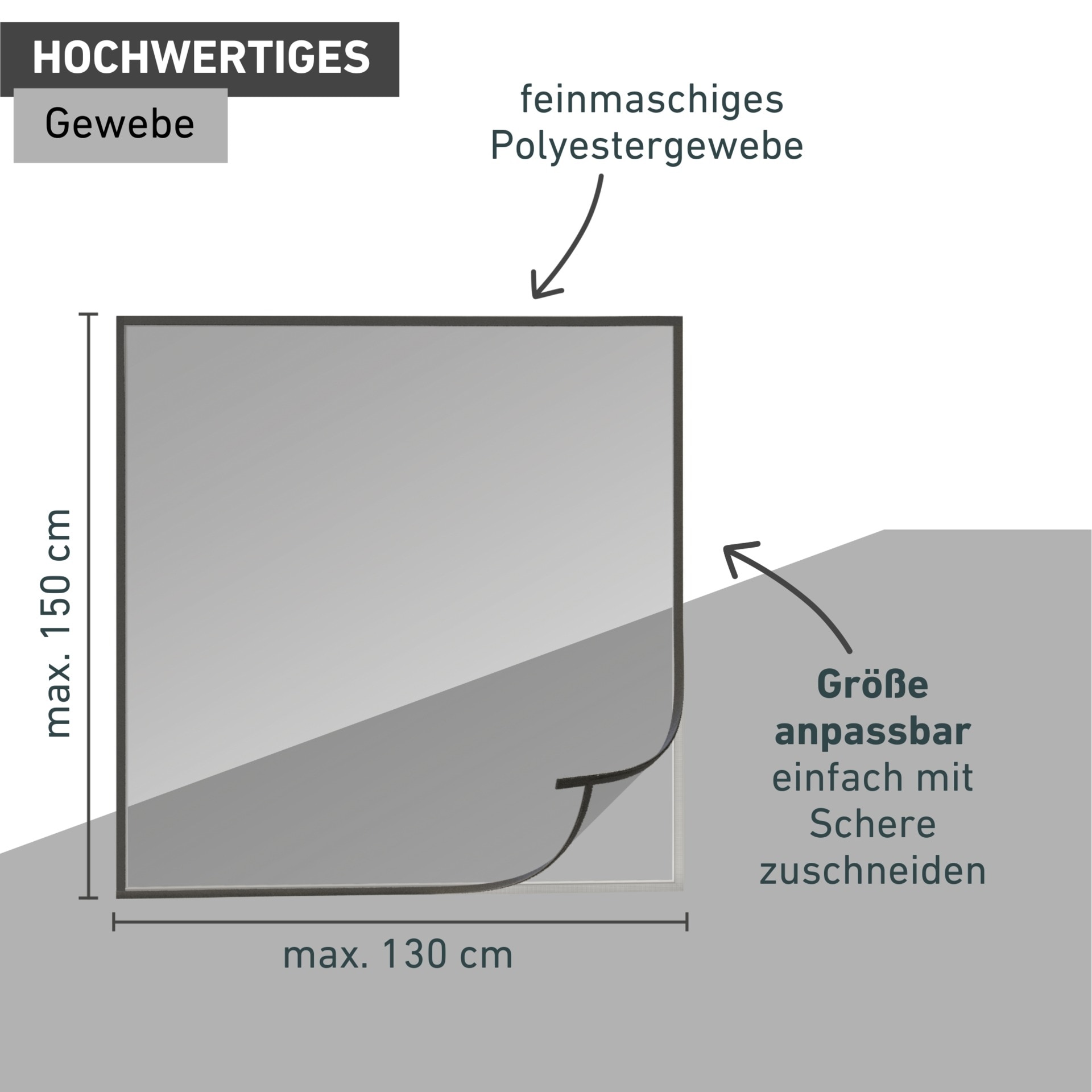 Windhager »Open-Up, flexibler Insektenschutz für Fenster, ohne Bohren« 1 Stk. tlg. Insektenschutzgitter 130 x 150 cm, erhältlich in anthrazit oder weiß