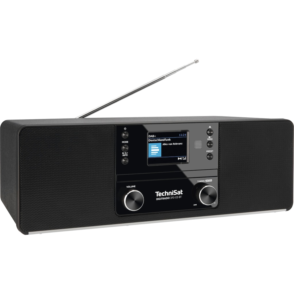 TechniSat Digitalradio (DAB+) »DIGITRADIO 370 CD BT«, (Bluetooth UKW mit RDS-Digitalradio (DAB+) 10 W)