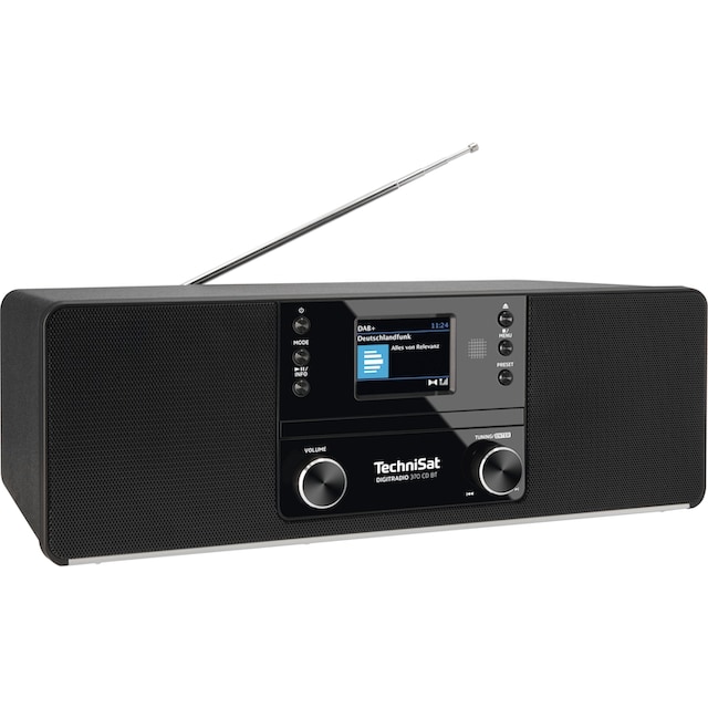 TechniSat Digitalradio (DAB+) »DIGITRADIO 370 CD BT«, (Bluetooth UKW mit RDS -Digitalradio (DAB+) 10 W) | BAUR